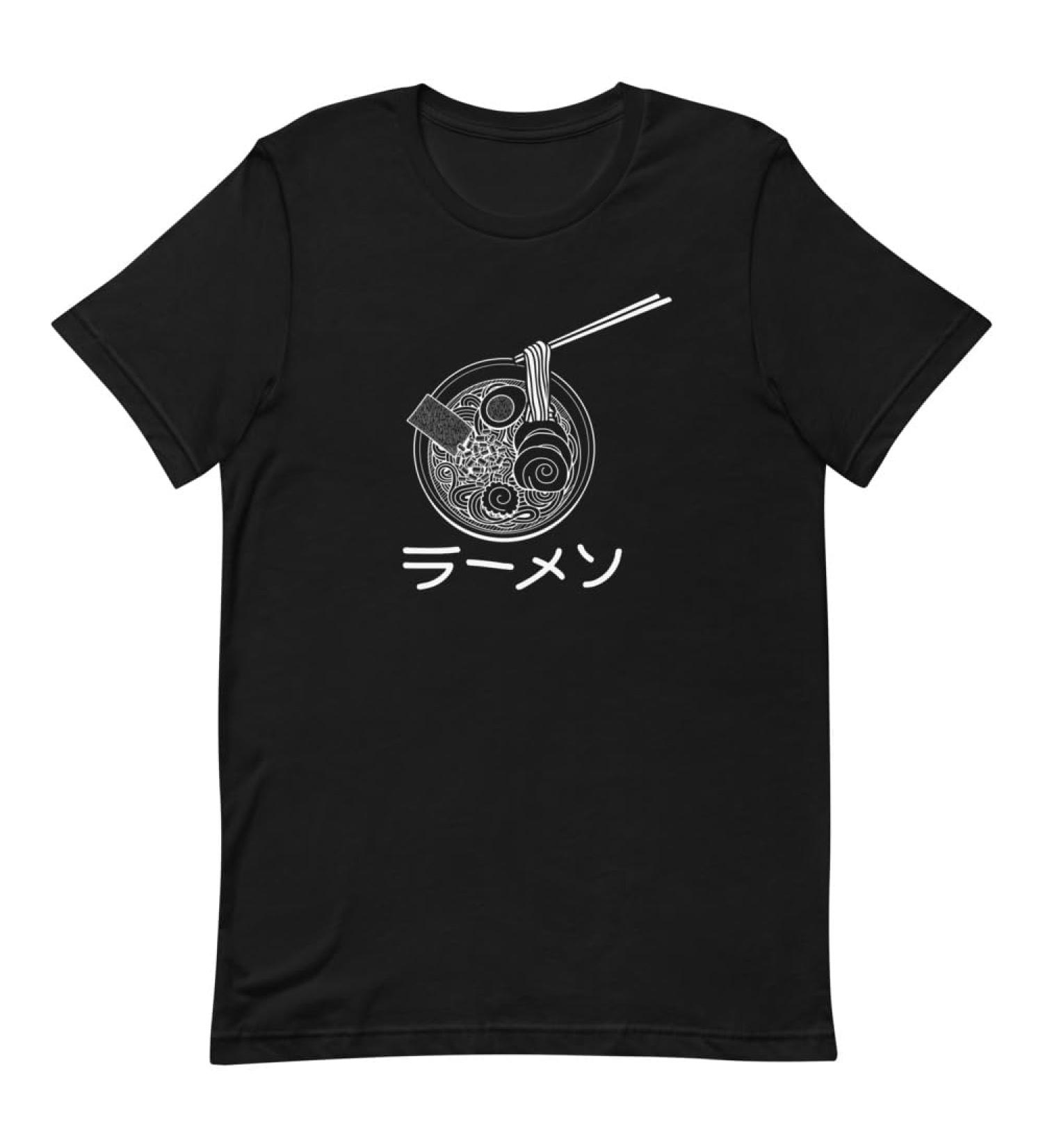 Novelty Japan Udon Noodle Hot Broth Foods Nigiri Enthusiast Hilarious Chinese Black Medium M Black