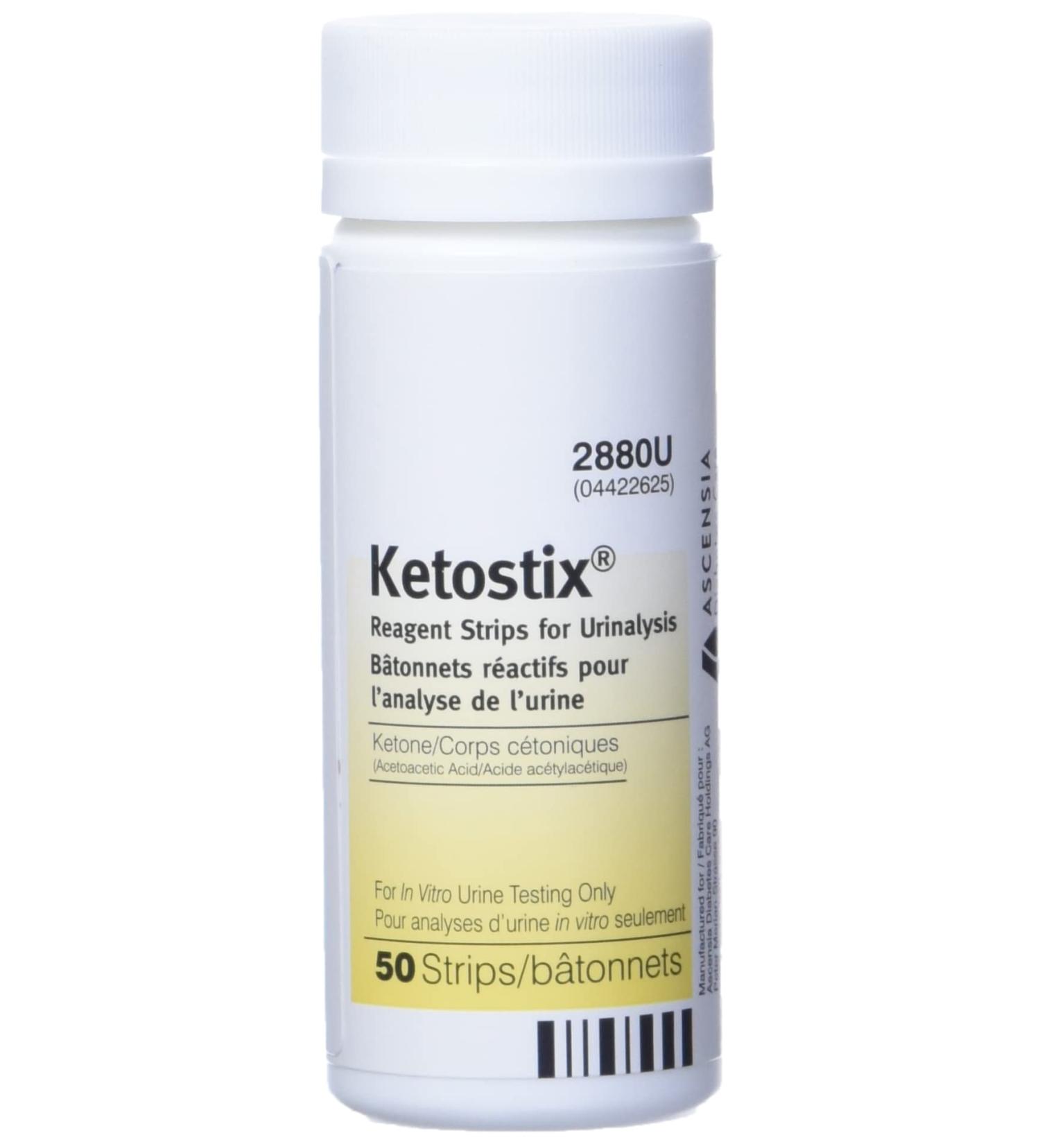 Ascensia Ketostix Reagent Strips for Urinalysis 2880U (50 strips) - Buy Online on GoSupps.com