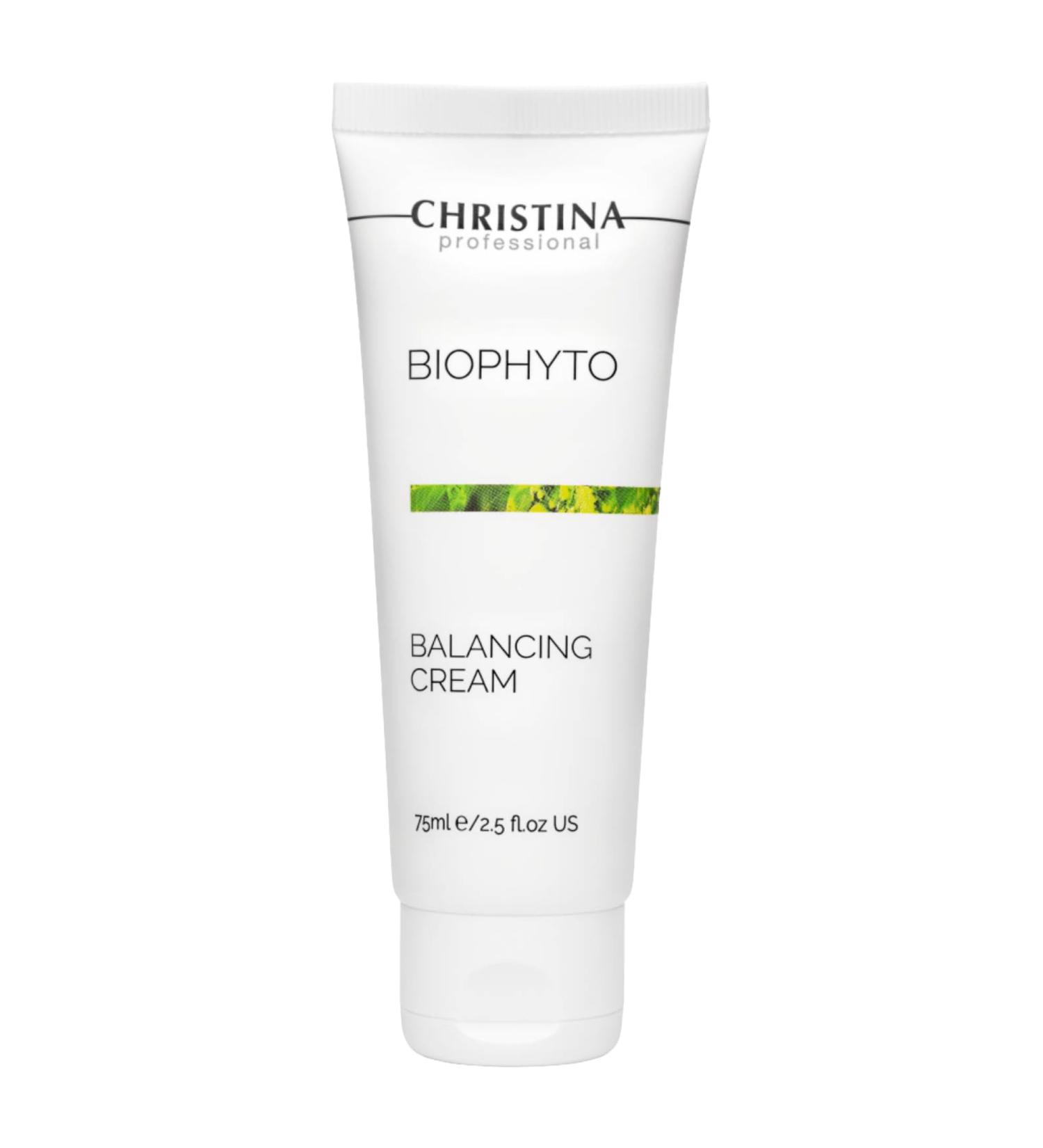 Buy CHRISTINA Bio Phyto Balancing Cream - Matte Finish Moisturizer with Green Tea Shea Butter & Calendula Oil for Oily & Combination Skin | 75ml International Shipping Available - Buy Online on GoSupps.com