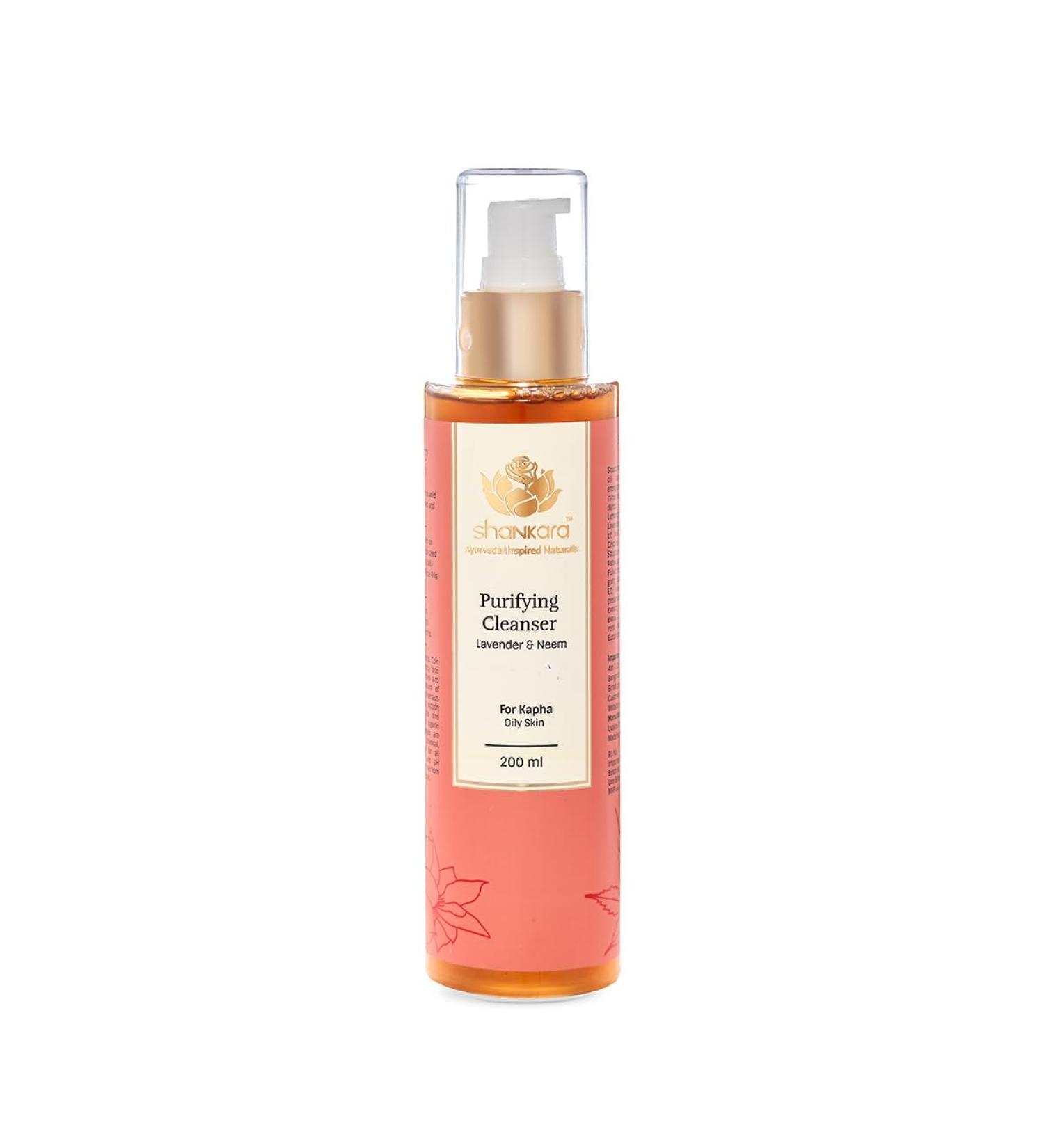 Shankara Purifying Cleanser for Women - Lavender Witch Hazel & Olive Leaf | Best Facial Makeup Remover (200ML - Buy Online on GoSupps.com