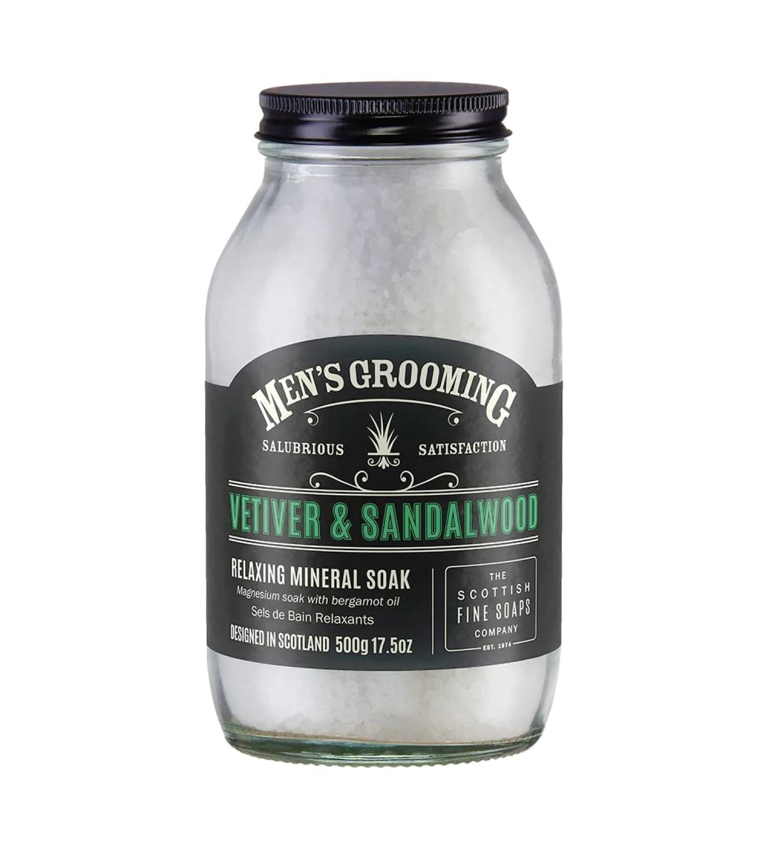 Scottish Fine Soaps Relaxing Bath Vetiver & Sandalwood 500g