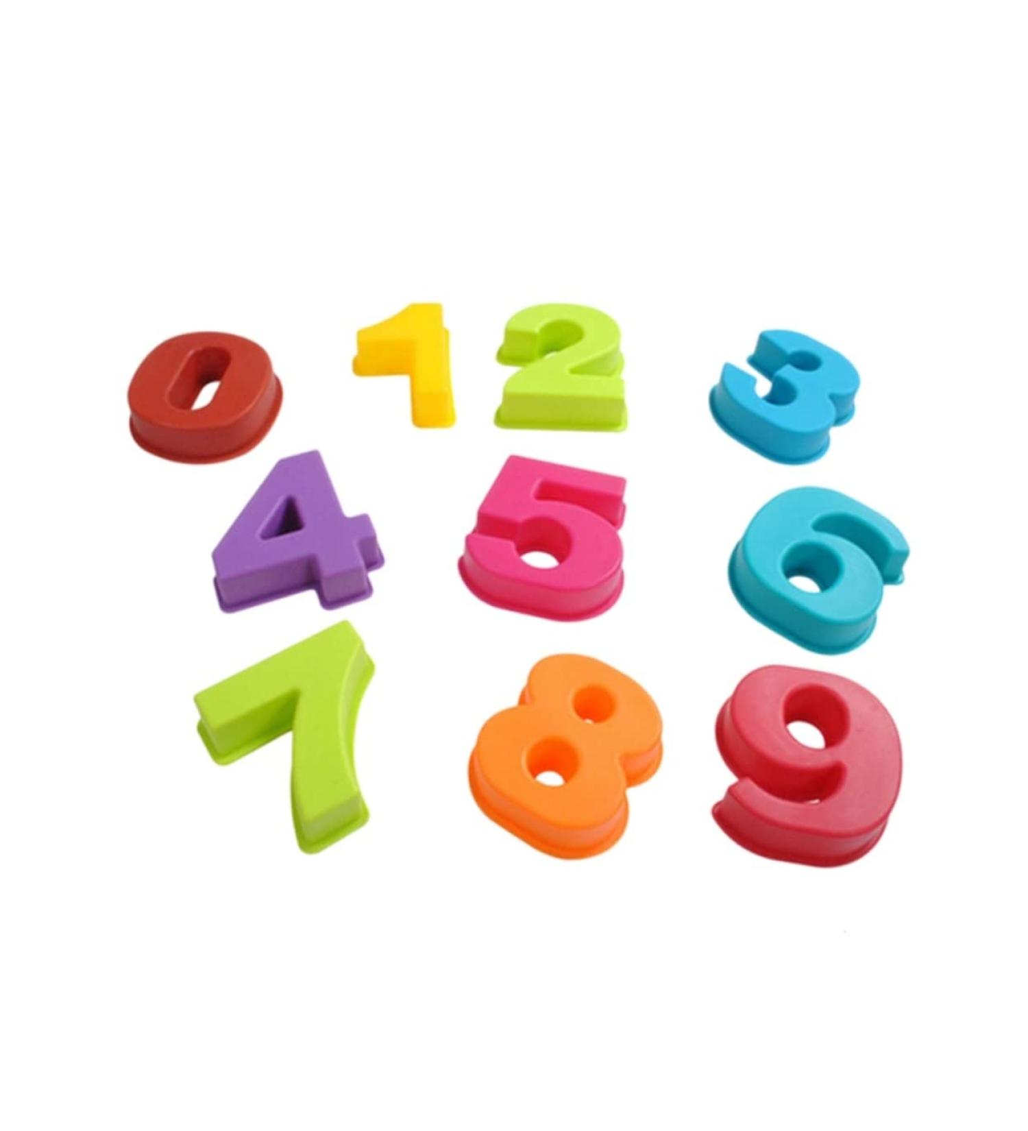 Alipis 10pcs Silicone Molds Silicone Baking Mold Number Molds Number Fondant Mold 10 Piece Set Fudge - Buy Online on GoSupps.com
