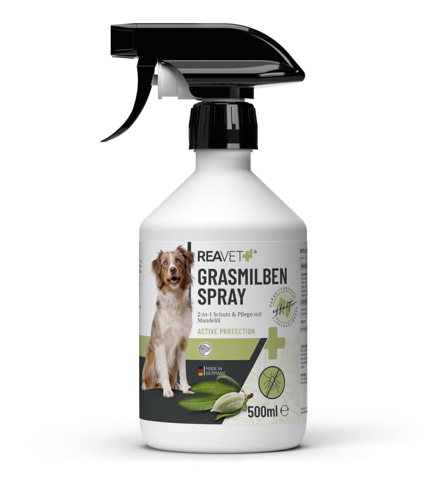 Reavet Grass Mites Spray 500ml - Effective Defense & Care for Dogs | Anti-Mites Spray & Itch Relief - Buy Online on GoSupps.com