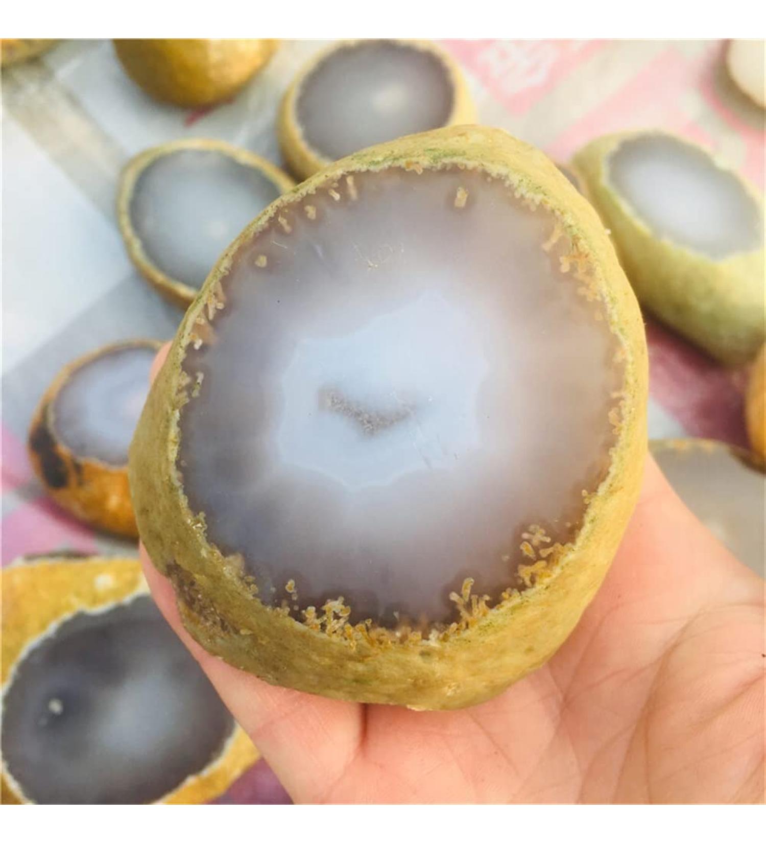 280-300g Natural Rough Agate Stone Raw agate1pc Can be Used for ningxiao - Buy Online on GoSupps.com