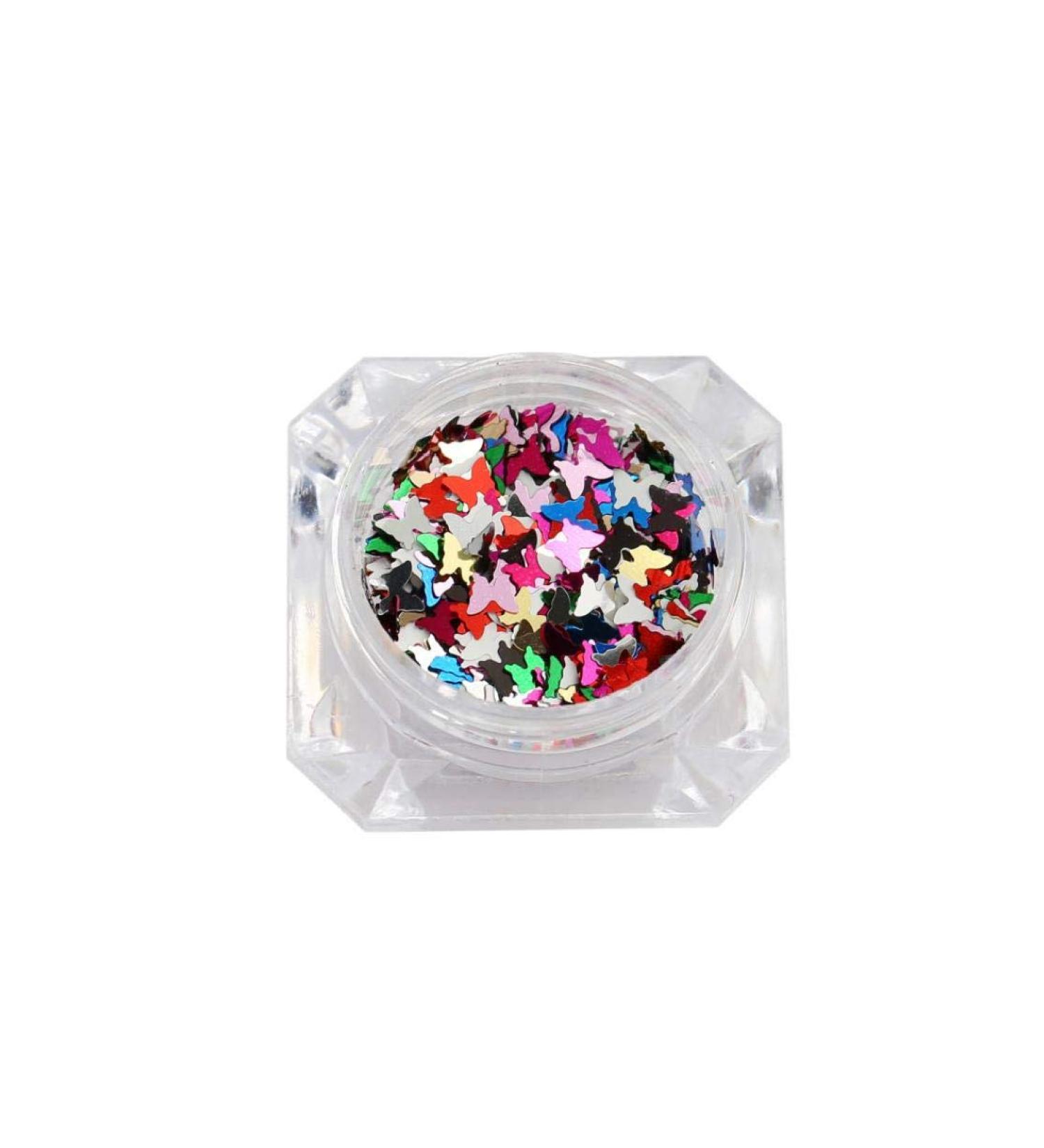 1 Box Nails Art Pretty Nail Art Flakes Glitter Sequins Sparkle Colorful Paillette Craft Diy Decorations - Buy Online on GoSupps.com
