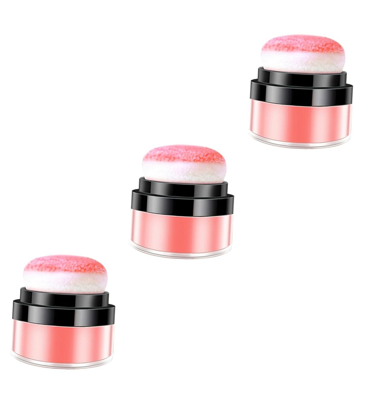BIUDECO 3pcs Oil Control Cushion Blush Blusa Blush Powder Makeup Blush Loose Blush Makeup Rosy Plastic - Buy Online on GoSupps.com