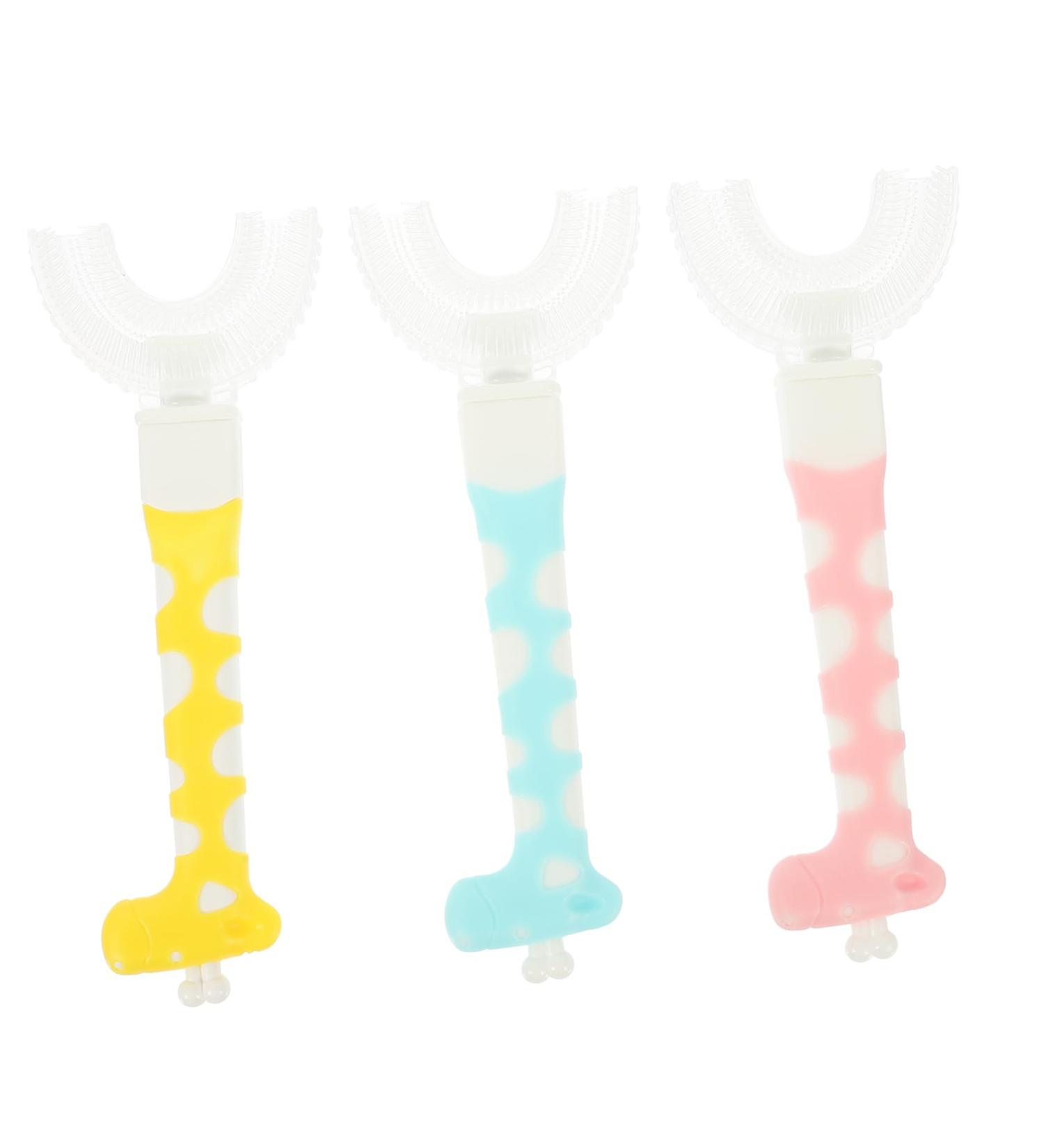 Beavorty 9 STK Children's Cartoon Toothbrush Set - Toddler Massage Toothbrush - Silicone Manual Brush for Bright Smiles - Safe Food-Grade Quality - Buy Online on GoSupps.com