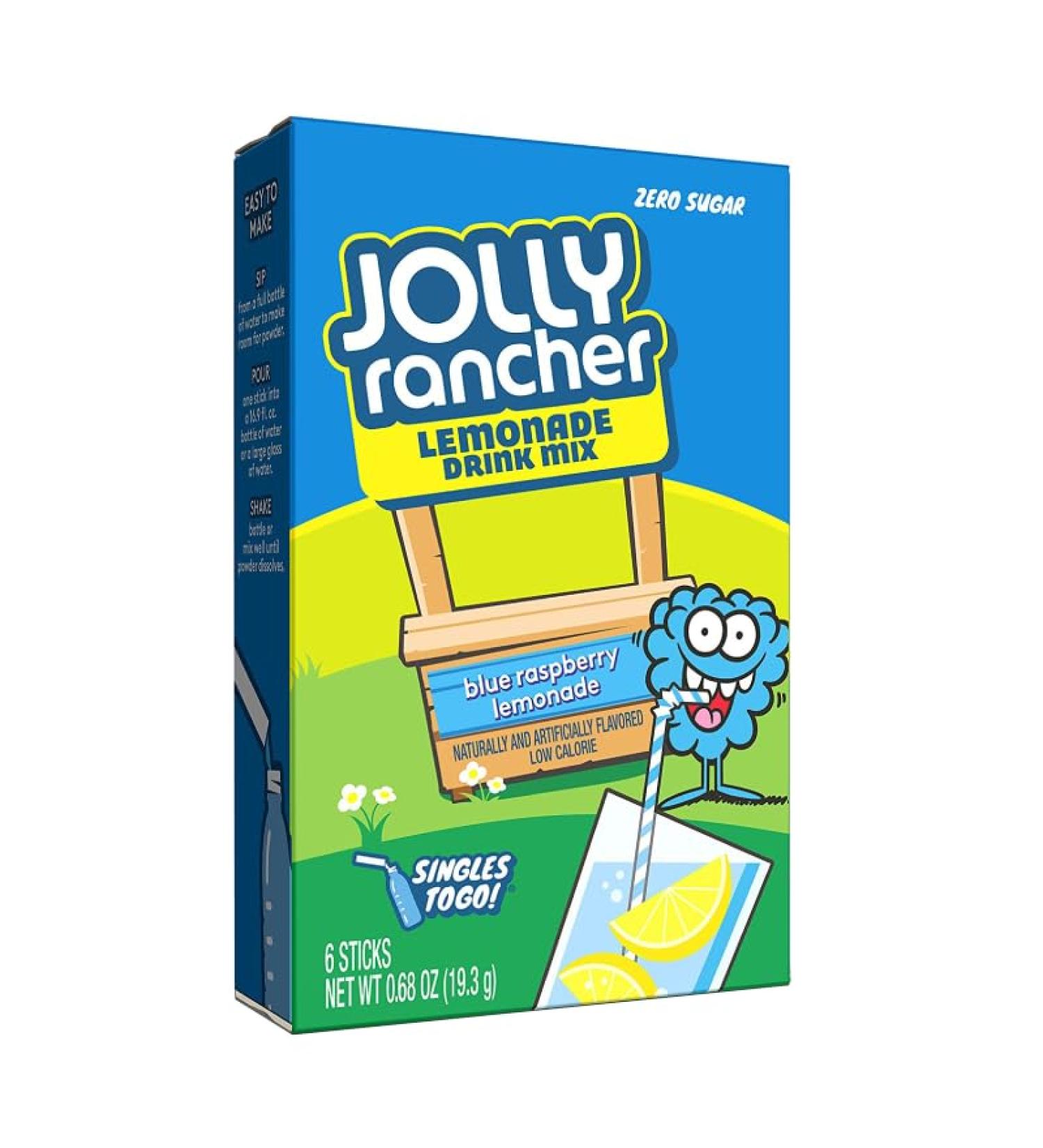 Jolly Rancher Singles To Go Lemonade Drink Mix 6 pack - Blue Raspberry Lemonade - Buy Online on GoSupps.com