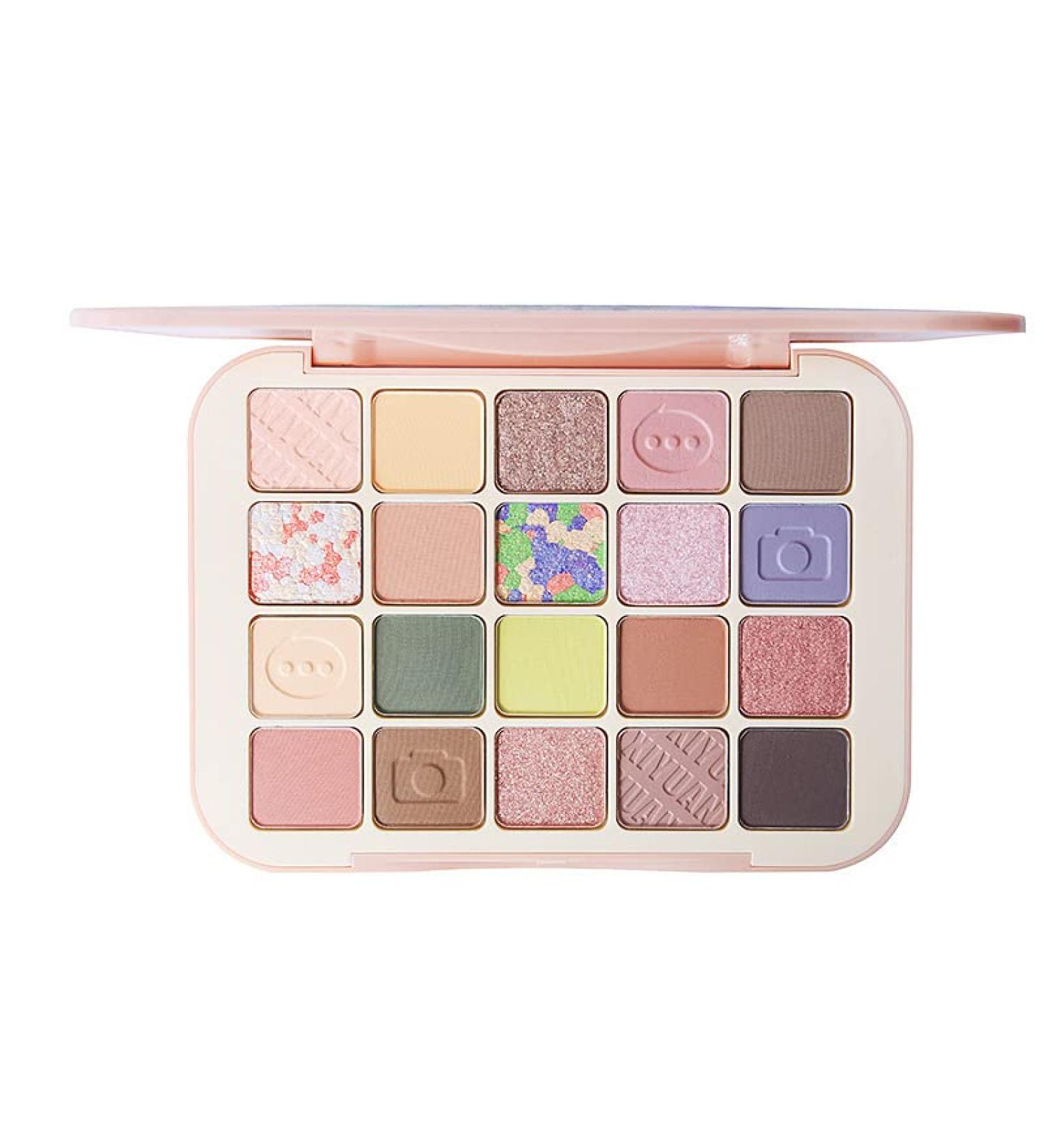 Wonderland Garden 20-Color Eyeshadow Palette - Matte & Shimmer Waterproof Makeup for Long-Lasting Professional Looks - Buy Online on GoSupps.com