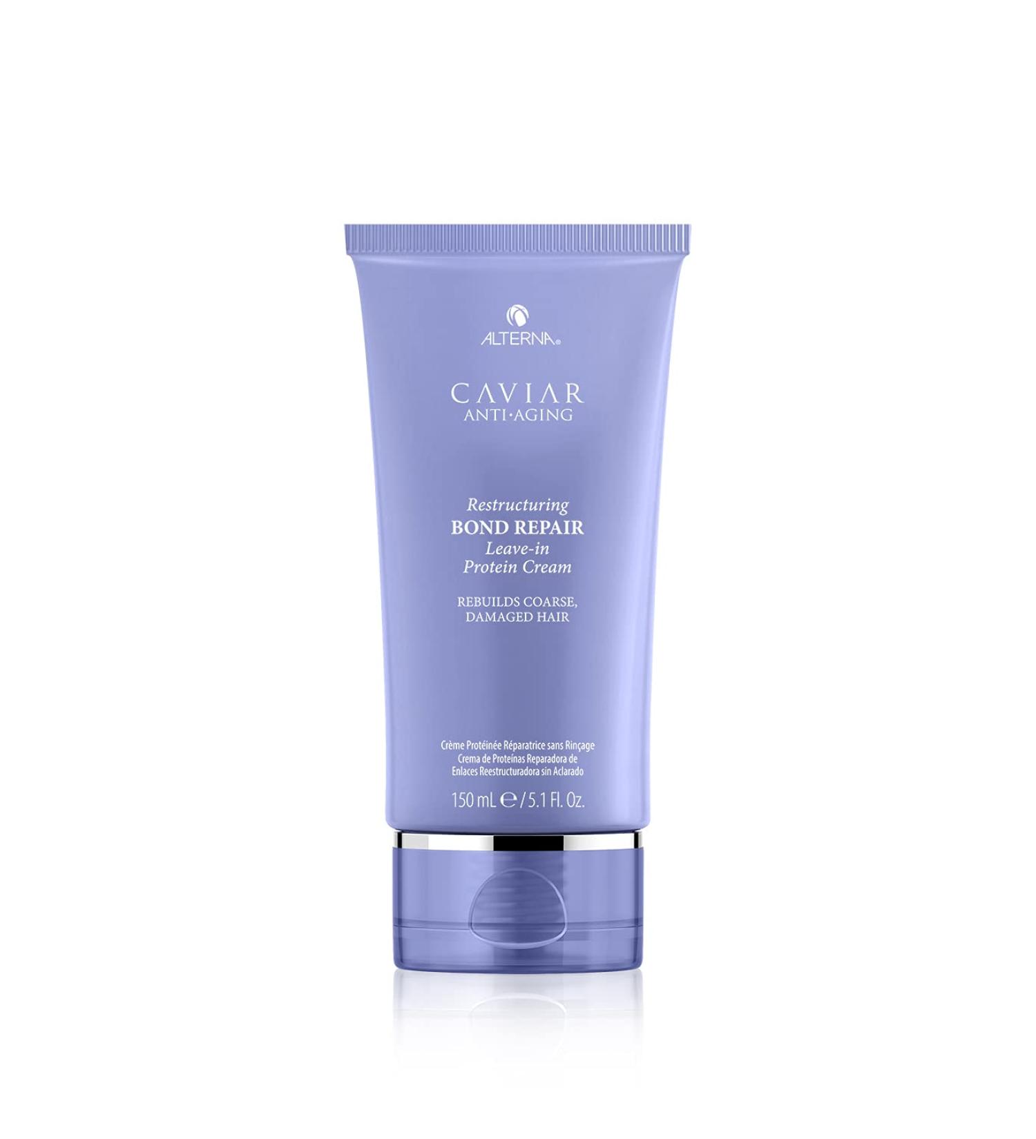 Alterna Caviar Anti-Aging Bond Repair Leave-in Protein Cream - 5.1 Fl Oz | Strengthens & Protects Damaged Hair | Sulfate Free - Buy Online on GoSupps.com