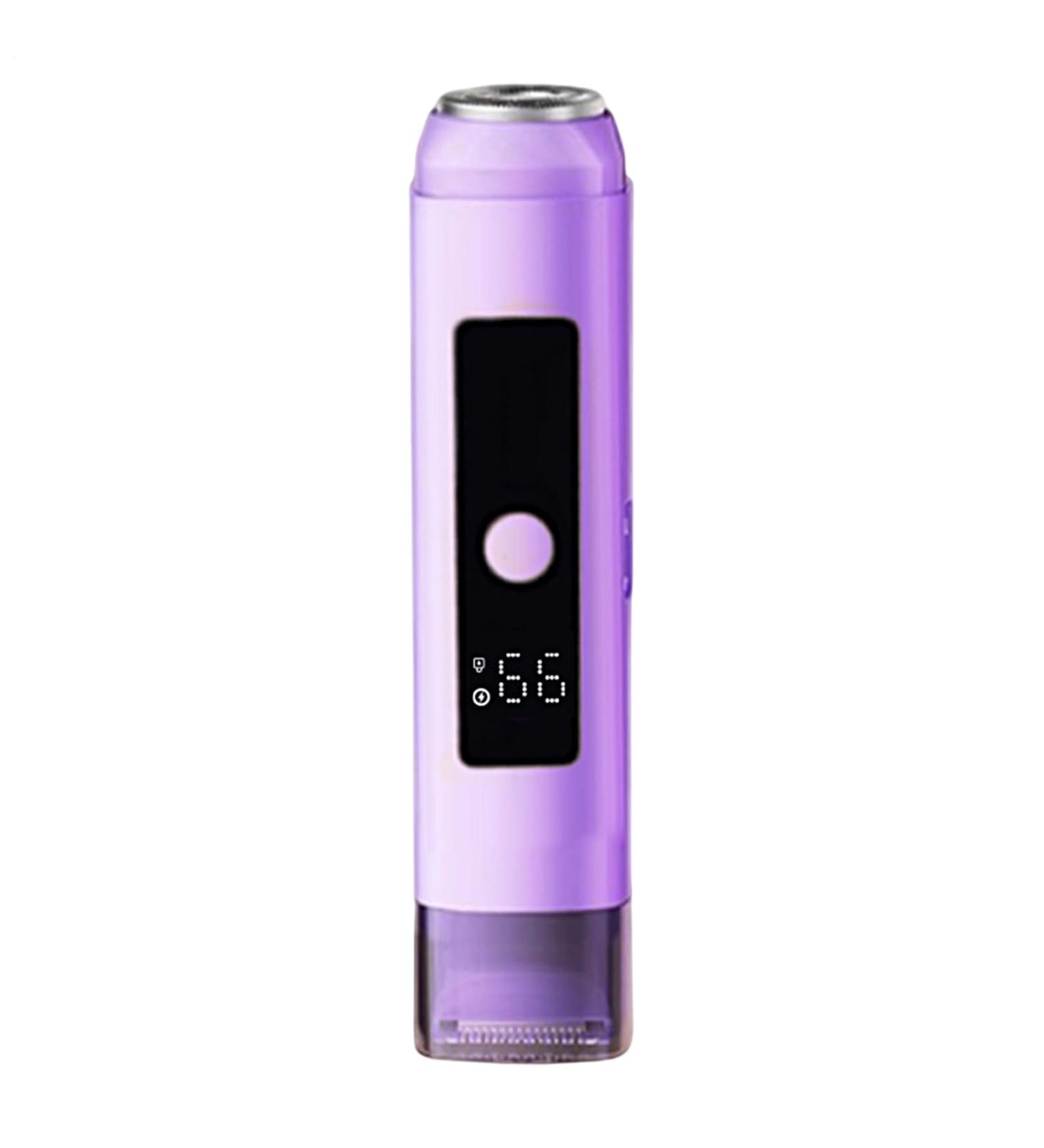 Rasoir Corporel pour Femmes | Tondeuse Pr cision Visage Corps Zones Intimes | Appareil lectrique Portable Imperm able Utilisation Sec & Sous l'Eau Avec 2 T tes Pour Zone Bikini Jambes et Parties In Violet - Buy Online on GoSupps.com