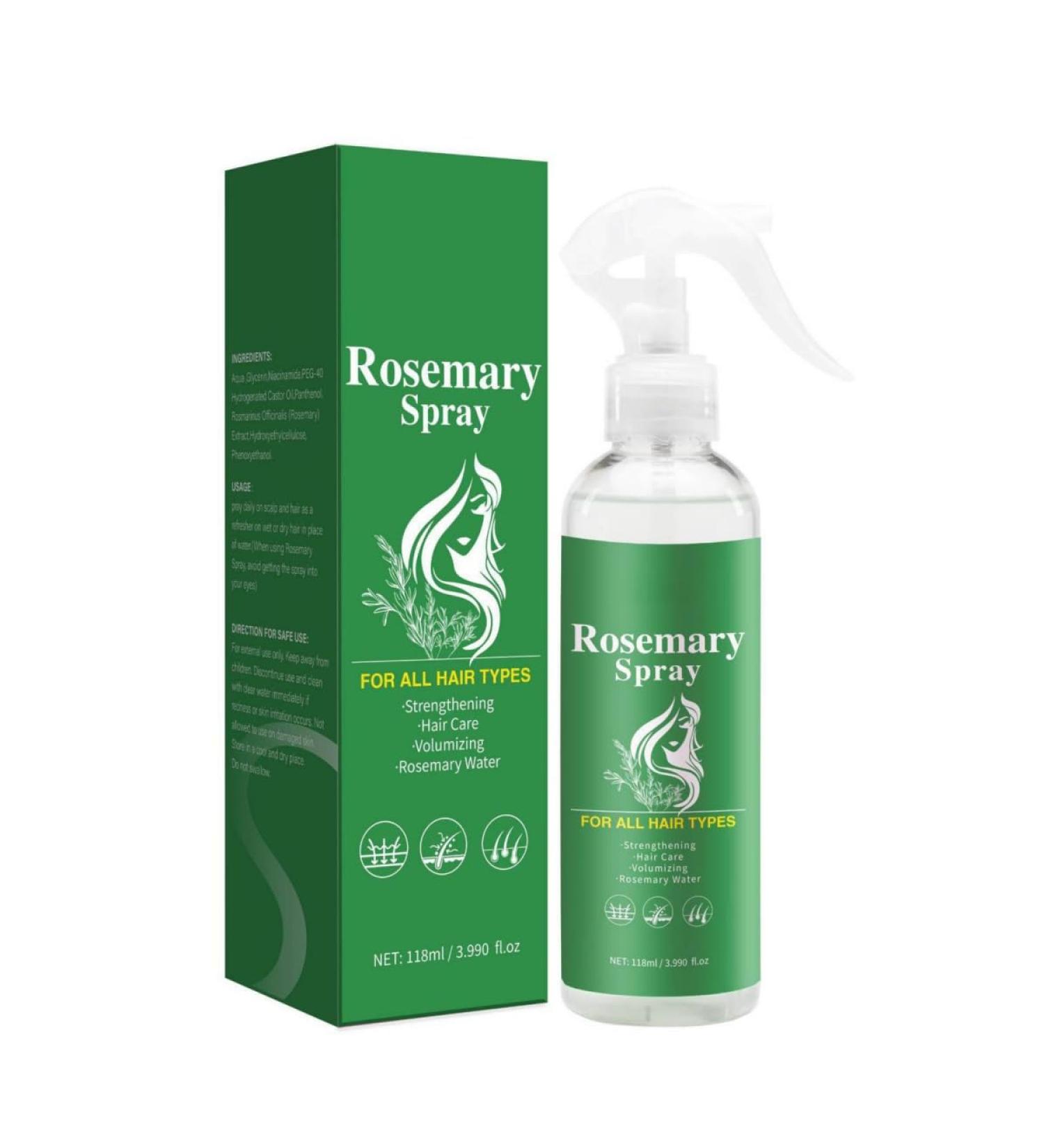 Rosemary Hair Spray with Castor Oil Rosemary Water Spray for Hair Growth Reduce Hair Loss Soothes and Moisturizes Dry Hair Strengthens Hair Roots 118ml/3.99fl.oz - Buy Online on GoSupps.com