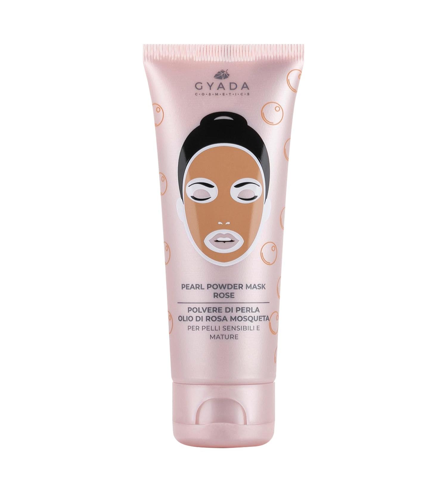  GYADA COSMETICS GYADA COSMETICS Pearl Powder Mask Rose for Sensitive and Mature Skin Anti-Aging and Healing for Soft and Hydrated Skin with Pearl Powder and Macadamia Oil 75 ml - Buy Online on GoSupps.com