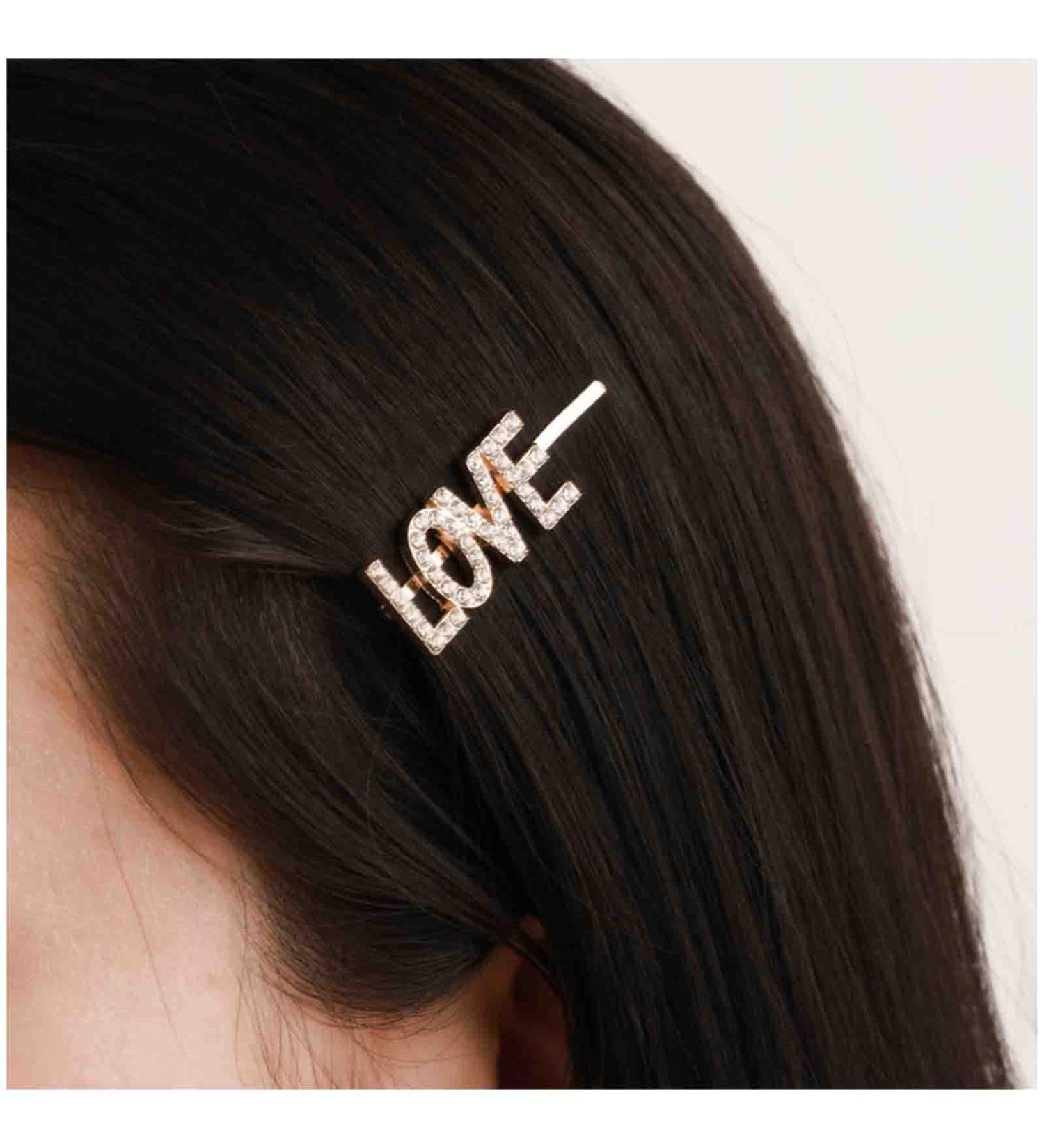 Cimenexe Bohemian Initial Letter Hair Clip Letter Crystal Hair Barrette Gold Alphabet Hair Pins Clips Rhinestone Headwear Decorative Cz Hair Pins Accessories Jewelry for Women and Girls - Buy Online on GoSupps.com