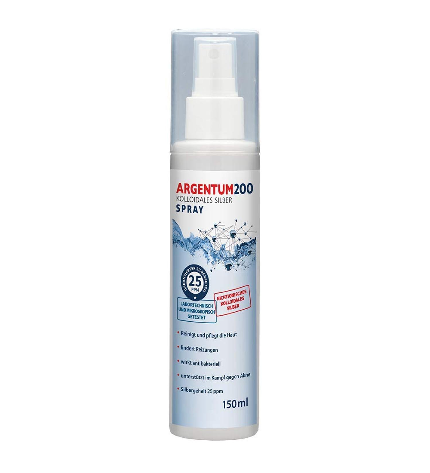Argentum 200 colloidal silver 25 ppm spray 150 ml - Buy Online on GoSupps.com
