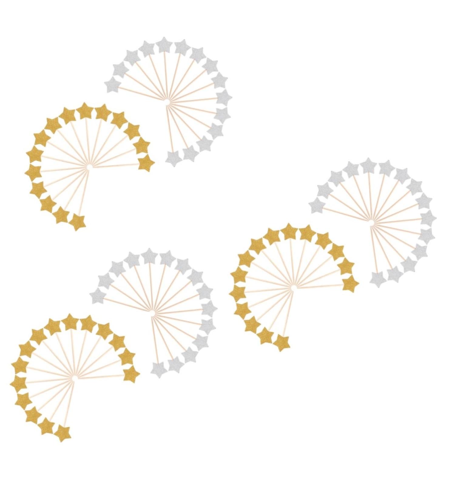 Gadpiparty 90 Pcs Wedding Cake Decor Star Cake Decor Cupcake Decorating Wedding Cupcake Topper Star Cake Picks Mini Muffins Wedding Decoration Cake Decoration Food Birthday Cake Baby - Buy Online on GoSupps.com