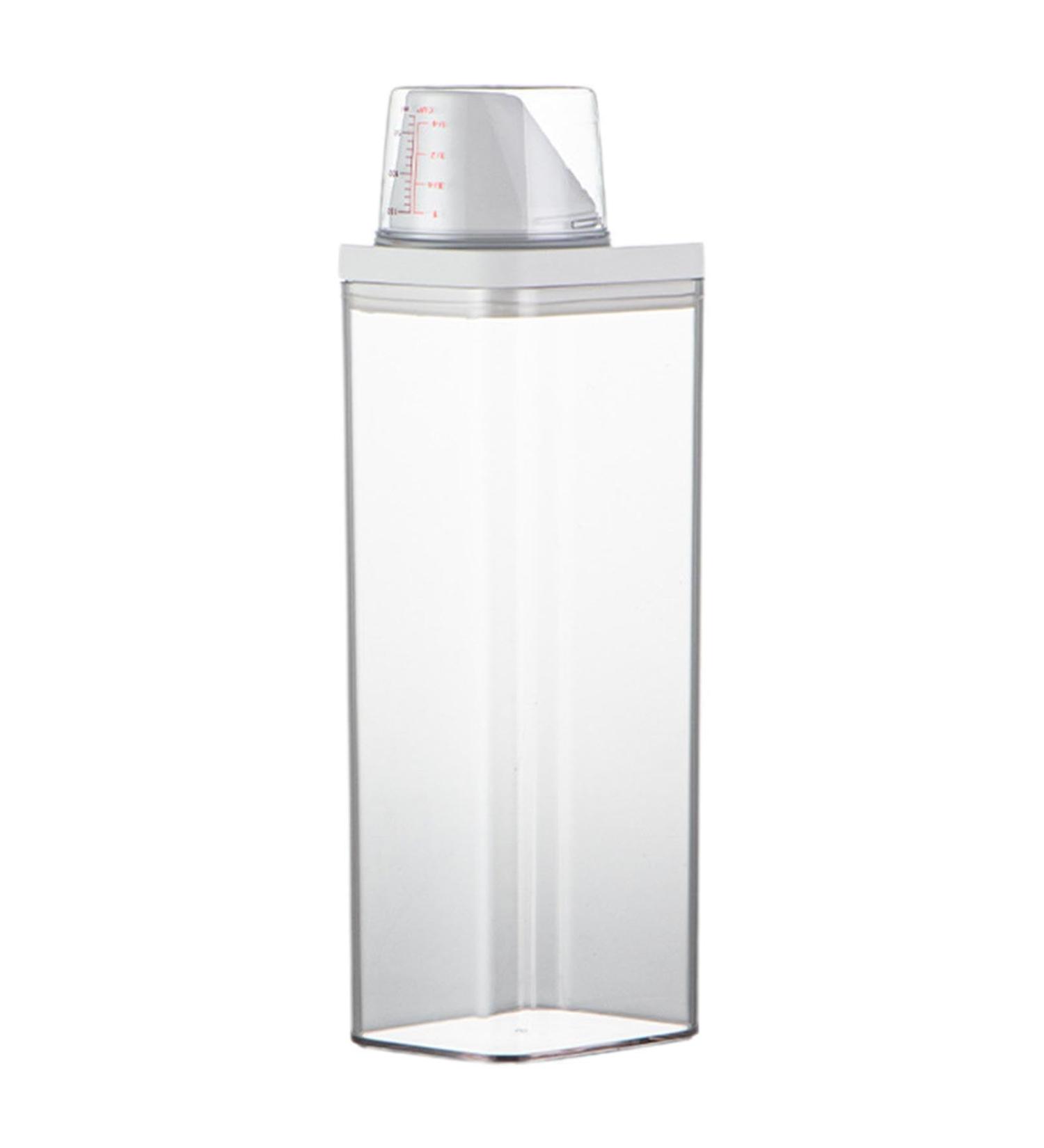 Laundry Detergent Dispenser | Large Capacity Laundry Liquid Box | Leak-Proof Measuring Cup Lid Laundry Organization and Storage for Liquid Detergent Powder Fabric Softener - Buy Online on GoSupps.com