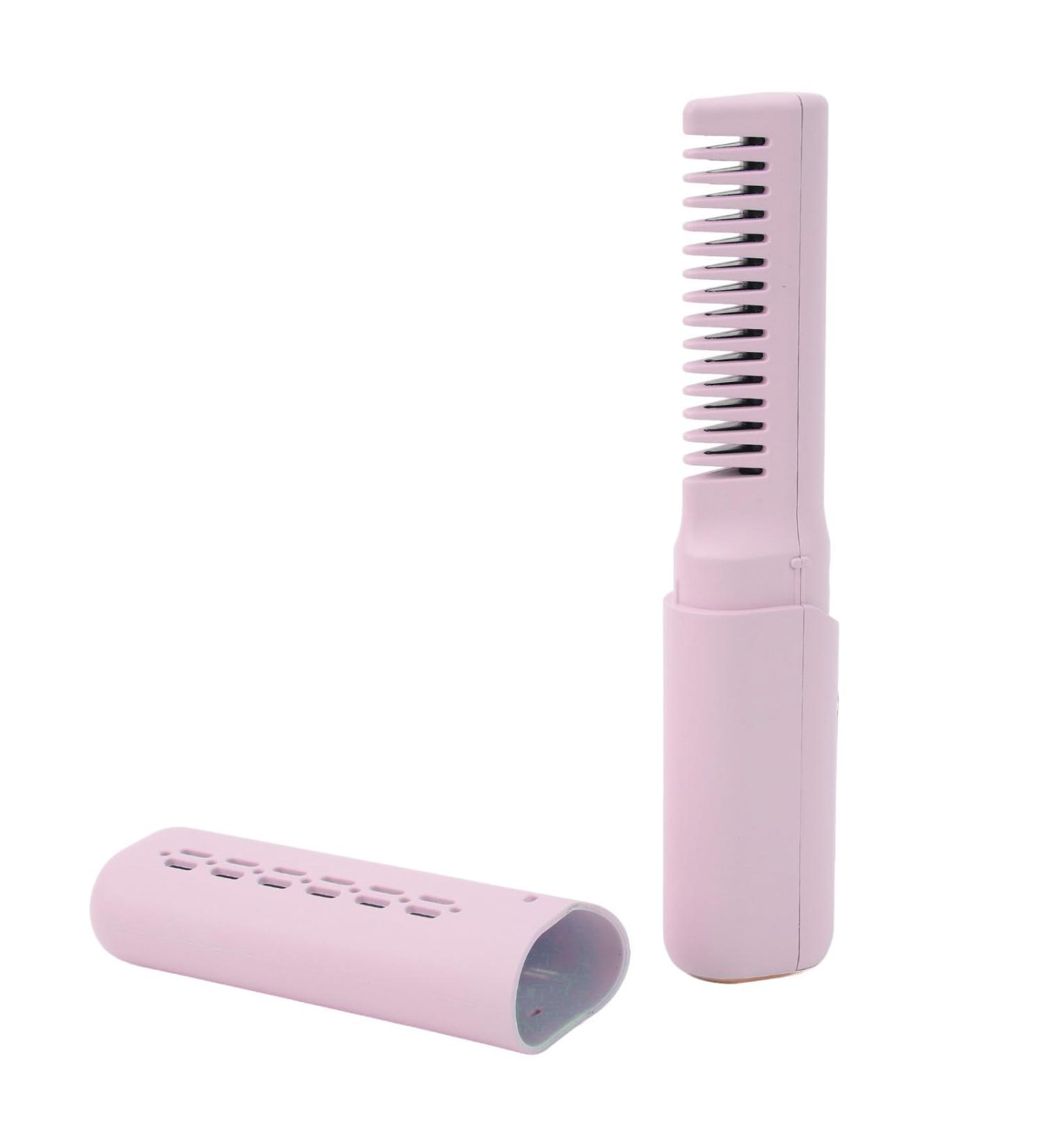 Buy Mini Hair Straightener - Rechargeable Portable Anti-Scald 2000mAh Type C Charging 3 Temperature Settings - Perfect for Home Use - Purple - Buy Online on GoSupps.com