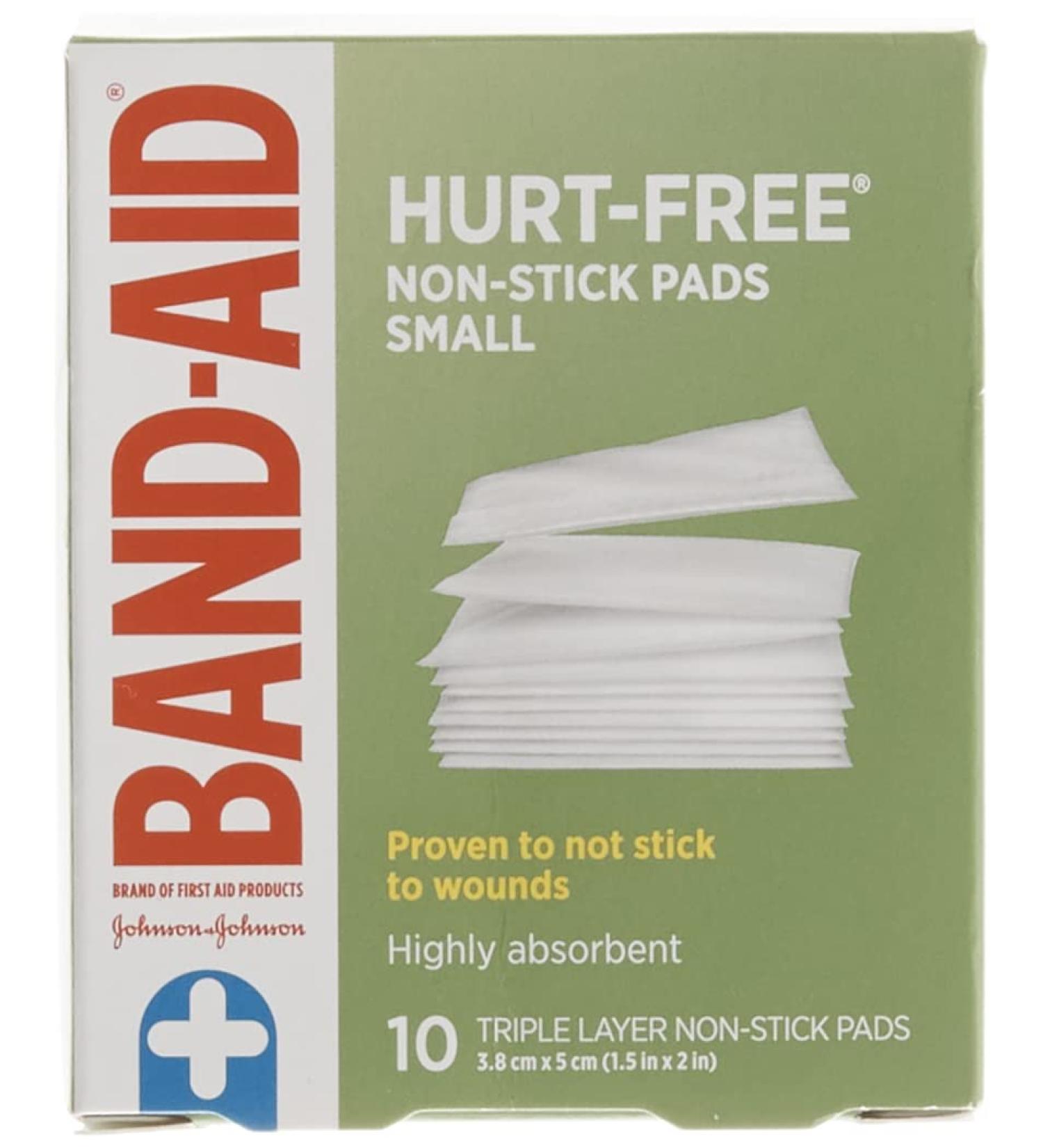 Johnson's First Aid Non Stick Easy Release Pad Small 10 Count (Pack of 1) - Buy Online on GoSupps.com