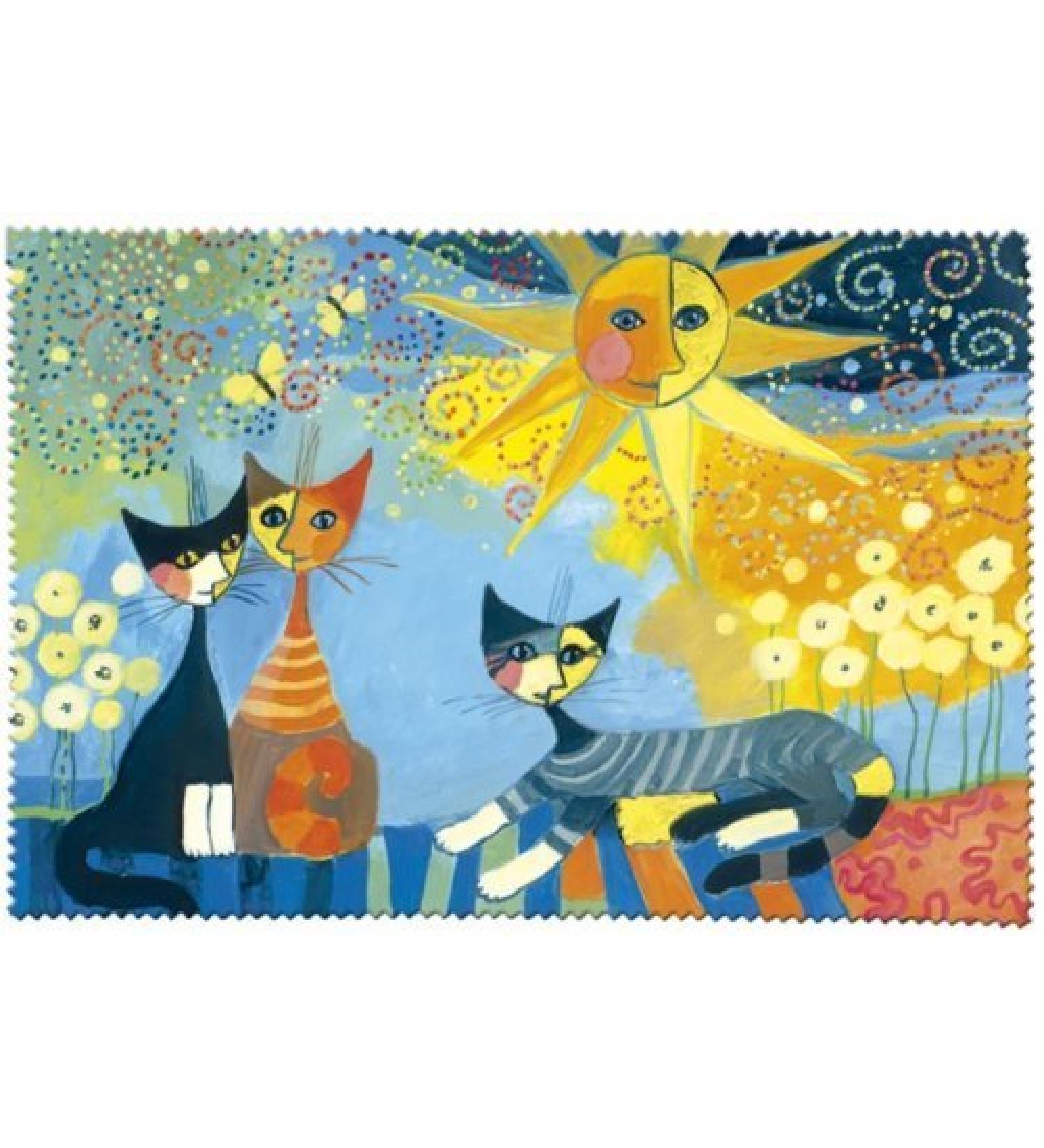 Fridolin glasses cleaning cloth Rosina Wachtmeister-Dolce Vita fabric colorful 18x12.5x1 cm