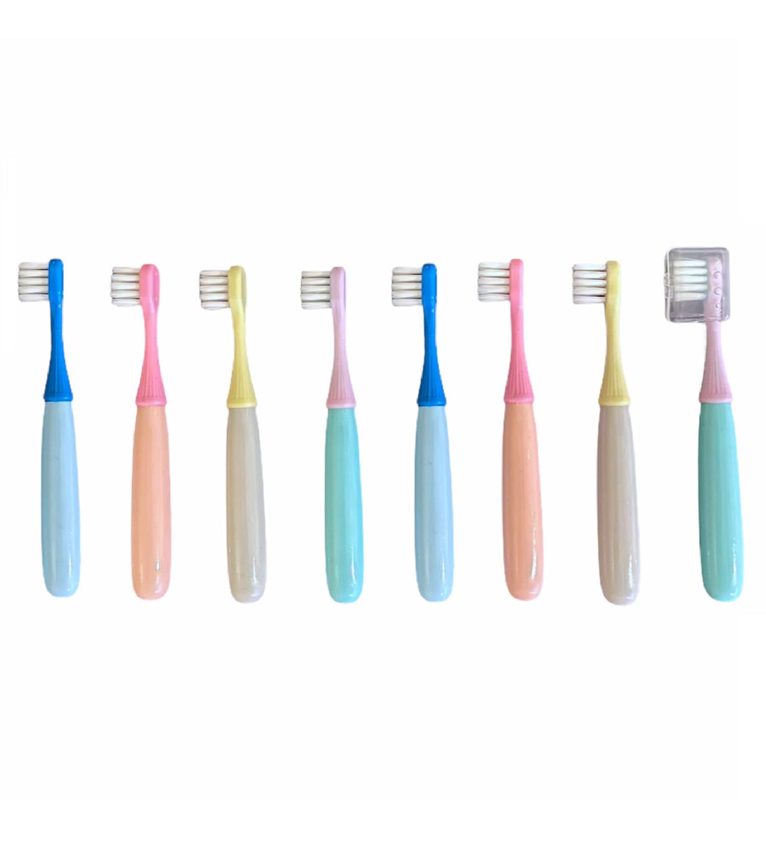 Stesa Kids Toothbrush Set - 8 Pack Ultra Soft Bristles with BPA Free Dust Covers - Boys and Girls Toddler Toothbrush Age 3 - Buy Online on GoSupps.com