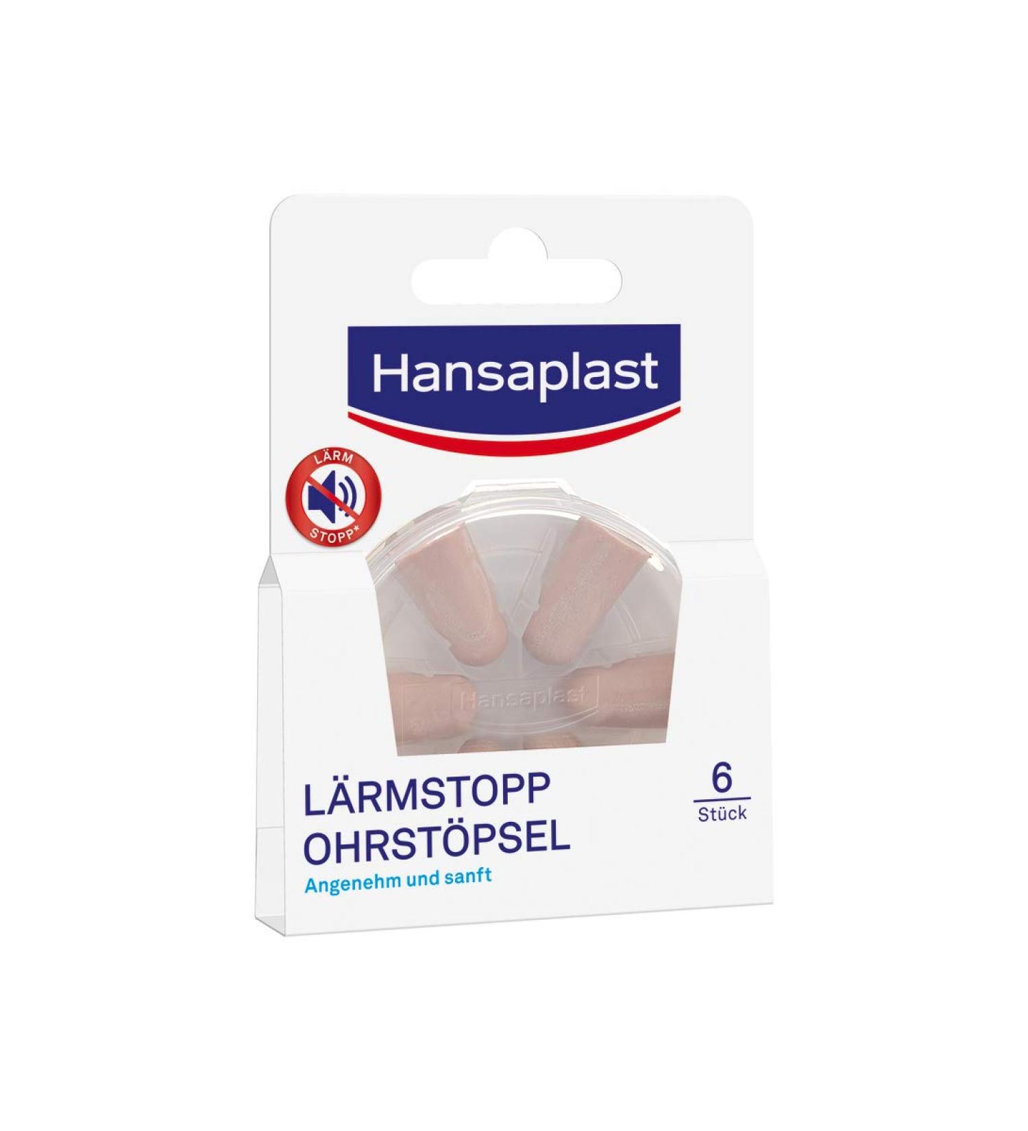 Hansaplast Noise Stop Earplugs - 6 Pieces 33dB Hearing Protection for Sleeping & Relaxing - 3 Pack - Buy Online on GoSupps.com
