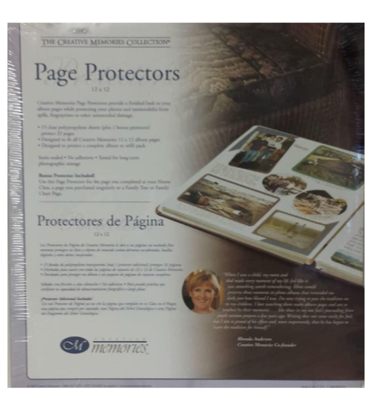 Creative Memories 12x12 Page Protectors - 15 Sheets + 1 Bonus Protector - Buy Online on GoSupps.com