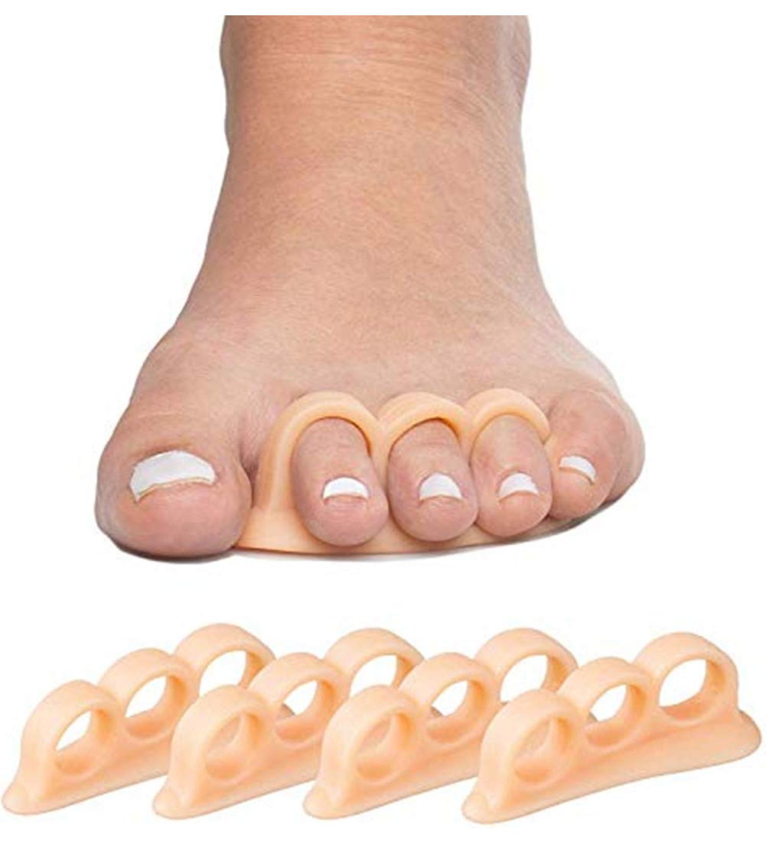 Toe Separator Silicone - Hallux Valgus Correction & Spreader - 2 Pairs for Comfortable Relief - Buy Online on GoSupps.com