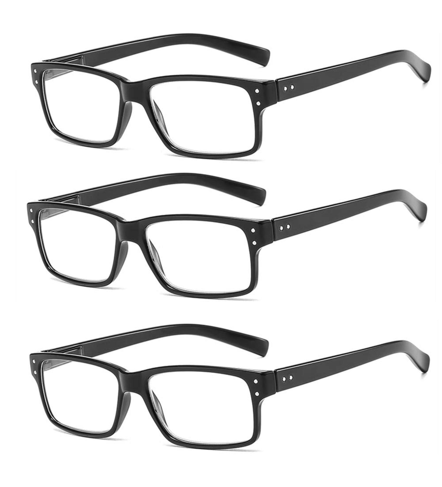 Suertree 3 Pack Reading Glasses - 1.5x Hinge Design Visual Aid for Men & Women - Stylish & Durable Optical Glasses - Buy Online on GoSupps.com
