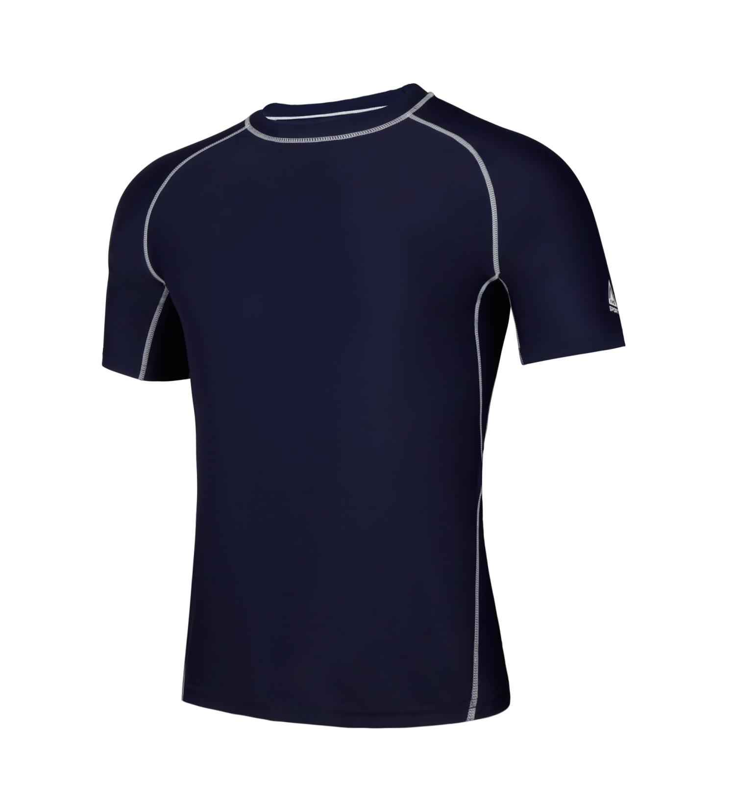 Buy Amzsport Herren Rash Guard Shirt - UPF 50+ UV Protection Quick-Drying T-Shirt for Swimming Surfing Fishing & Running - L 112028 Blue Marine - Buy Online on GoSupps.com