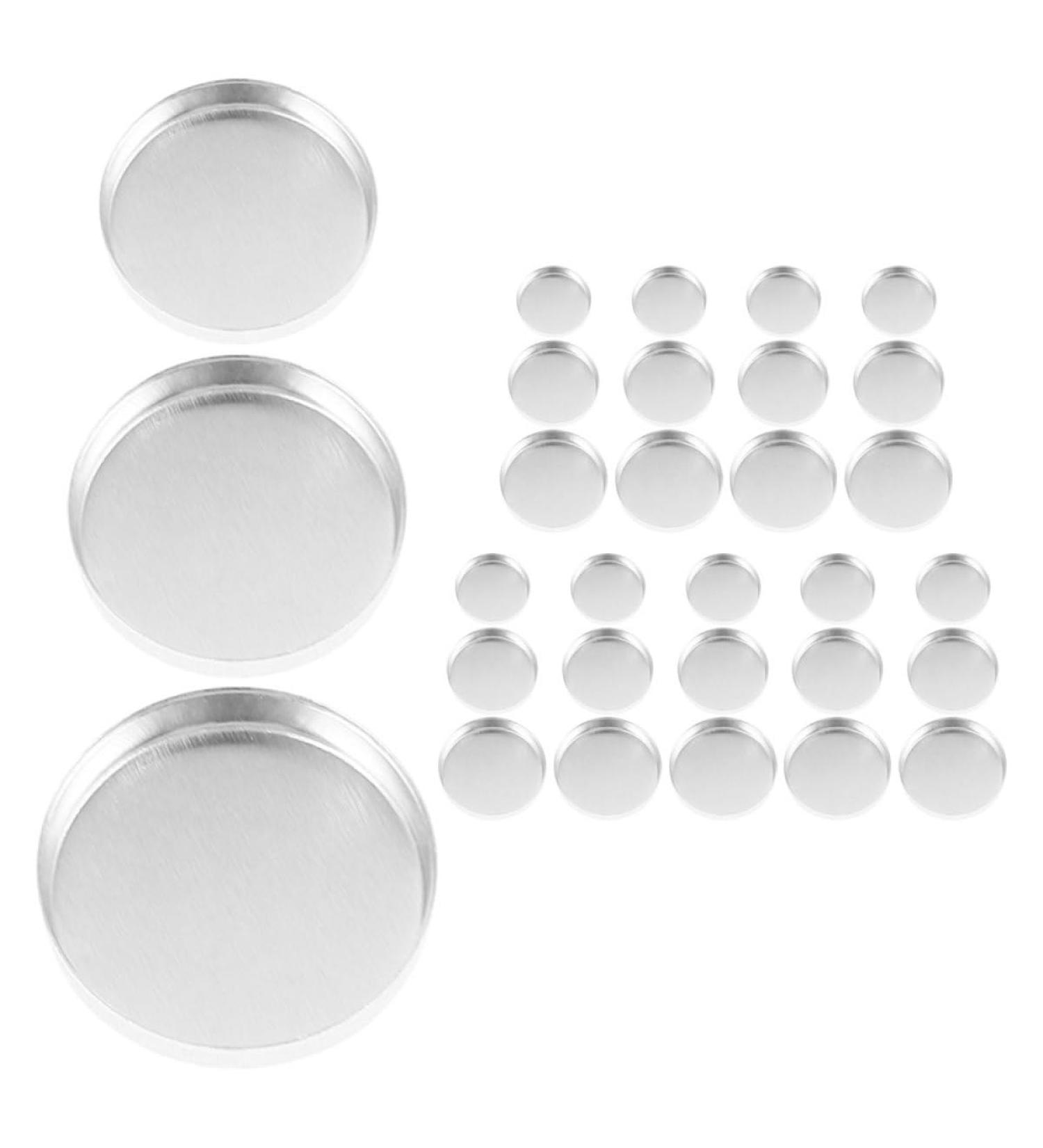 G n rique Palettes de Fards Paupi res Vides en Aluminium 30 Pcs Godets Ronds 15 MM 20 MM 26 MM Godets Vides pour Maquillage DIY Distributeurs Cosm tiques Compacts pour Voyage - Buy Online on GoSupps.com