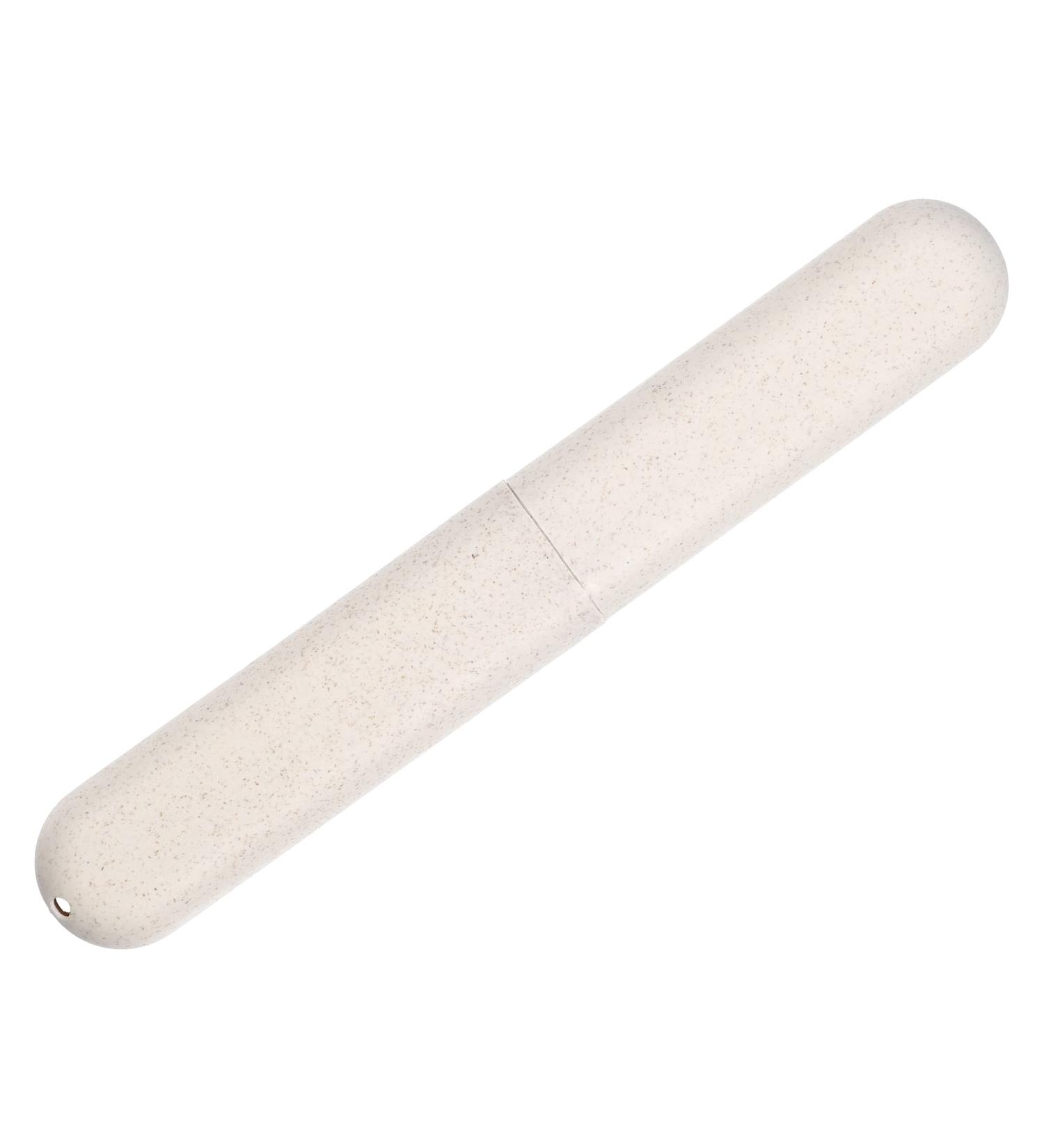 VOCOSTE Traveling Toothbrush Holder Case - Portable PP Toothbrush Storage for Travel & Business - Beige 8.07 x 1.22 x 0.83 inches - Buy Online on GoSupps.com