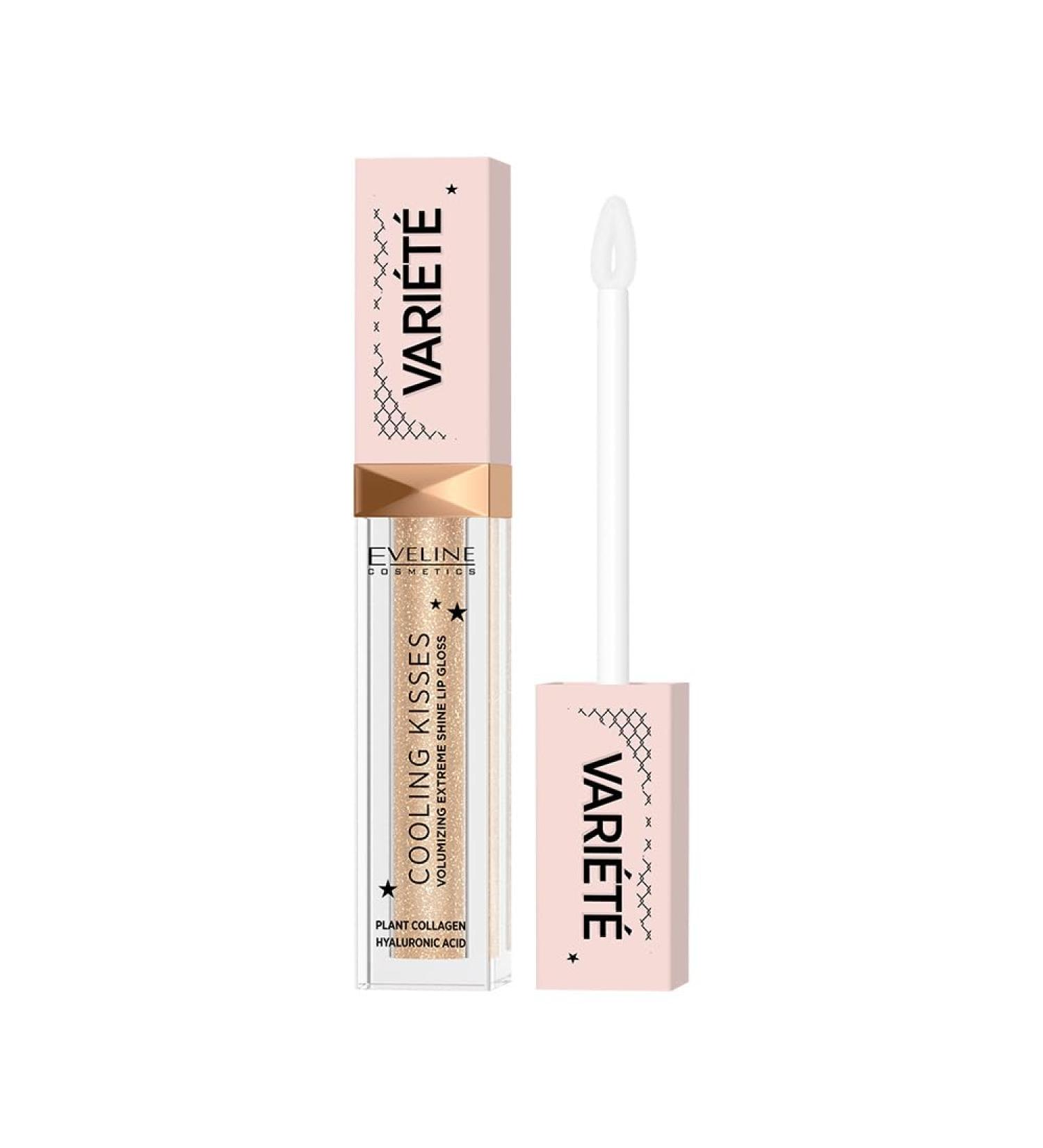 Eveline Cosmetics Vari t Cooling Kisses Volumizing Gloss with vegetable collagen and hyaluronic acid - Buy Online on GoSupps.com