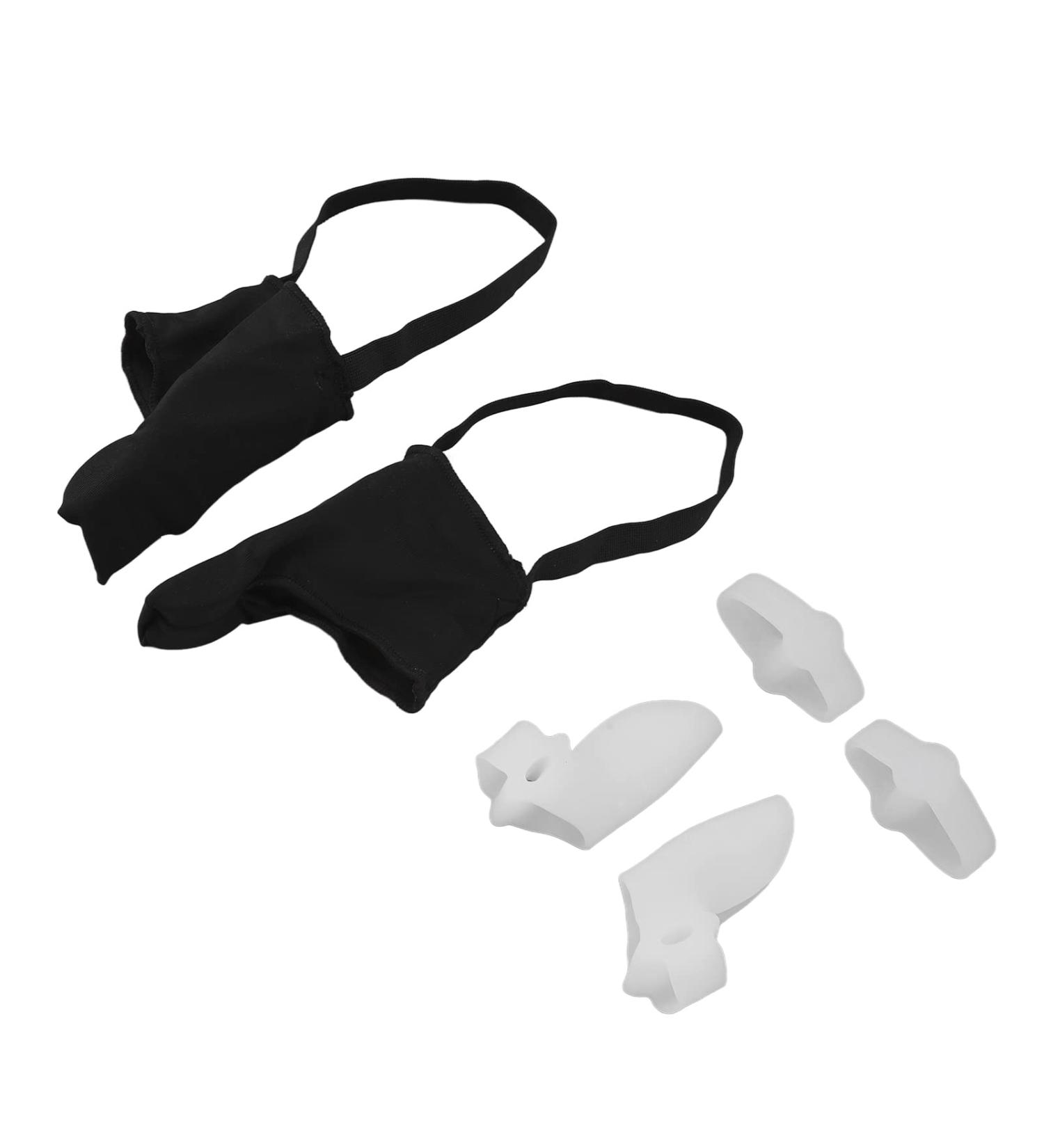 Hallux Valgus Corrector - Wear Resistant Straightener for Toe Correction, Black (Size L) - Buy Online on GoSupps.com