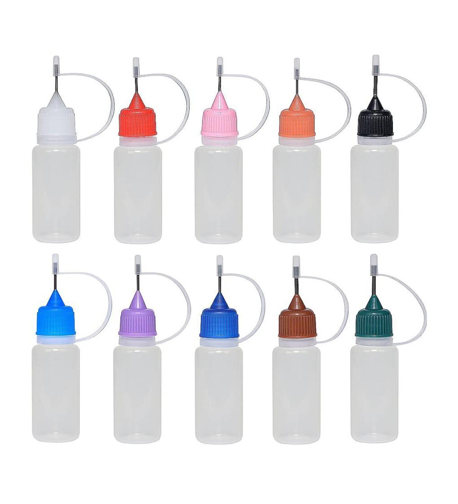 Dajidafu Oil Dropper Bottle with Steel Needle DIY Crafts Drip Storage Essential Dispenser Accessory Professional Random Color - Buy Online on GoSupps.com