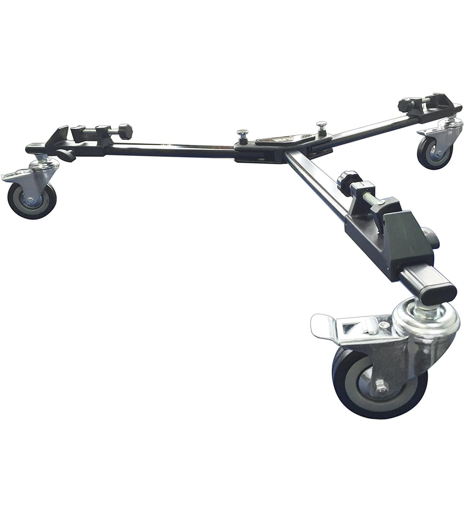 Vidpro PD-1 Professional Tripod Dolly - Heavy Duty with Adjustable Leg Mount and Locking Wheels - Carrying Case Included - Ideal for Cameras, Camcorders, and Lighting Equipment - Buy Online on GoSupps.com