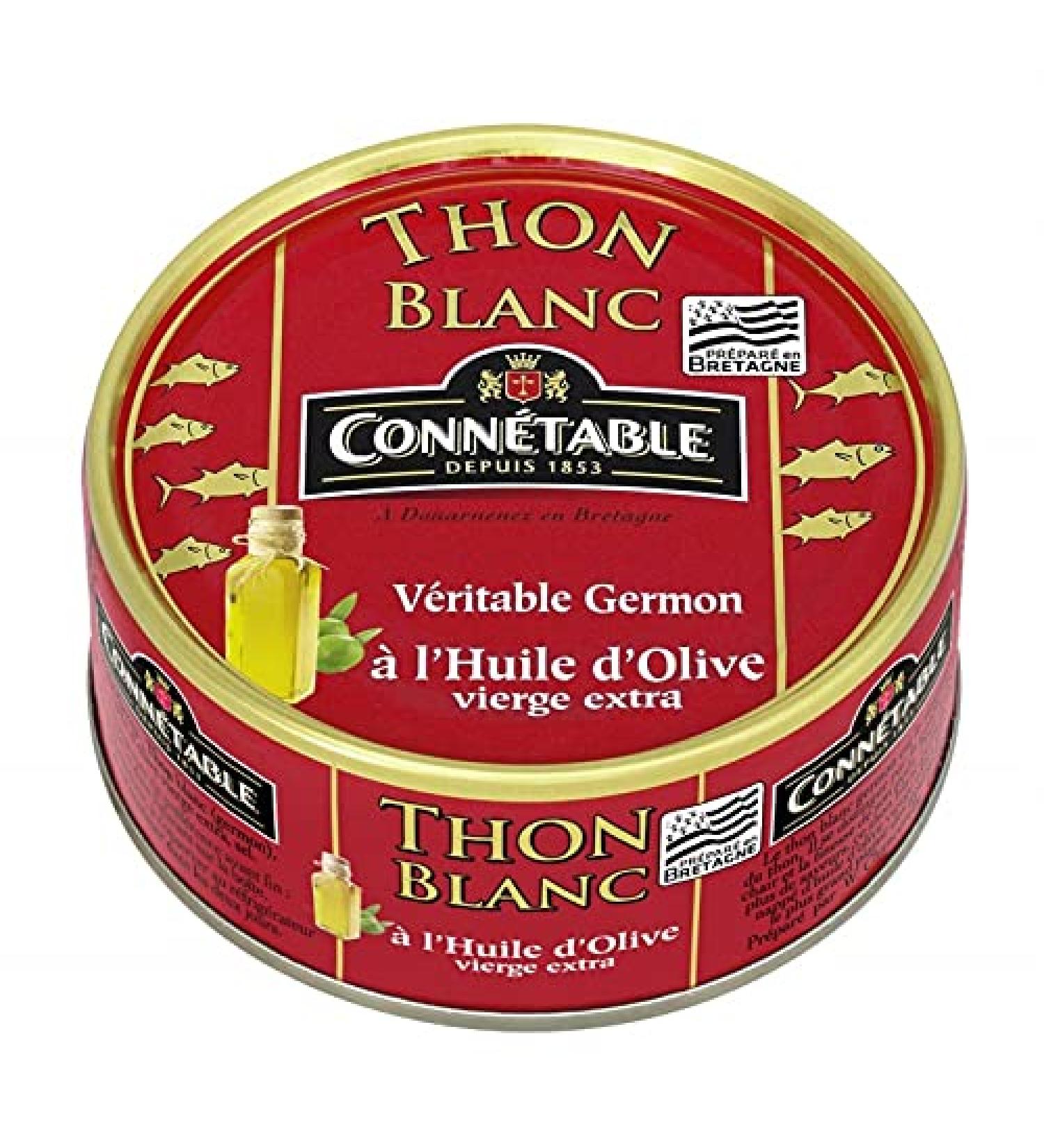 CONNETABLE - Albacore White Tuna in Extra Virgin Olive Oil 160G - Pack of 4 - Special Offer - Buy Online on GoSupps.com