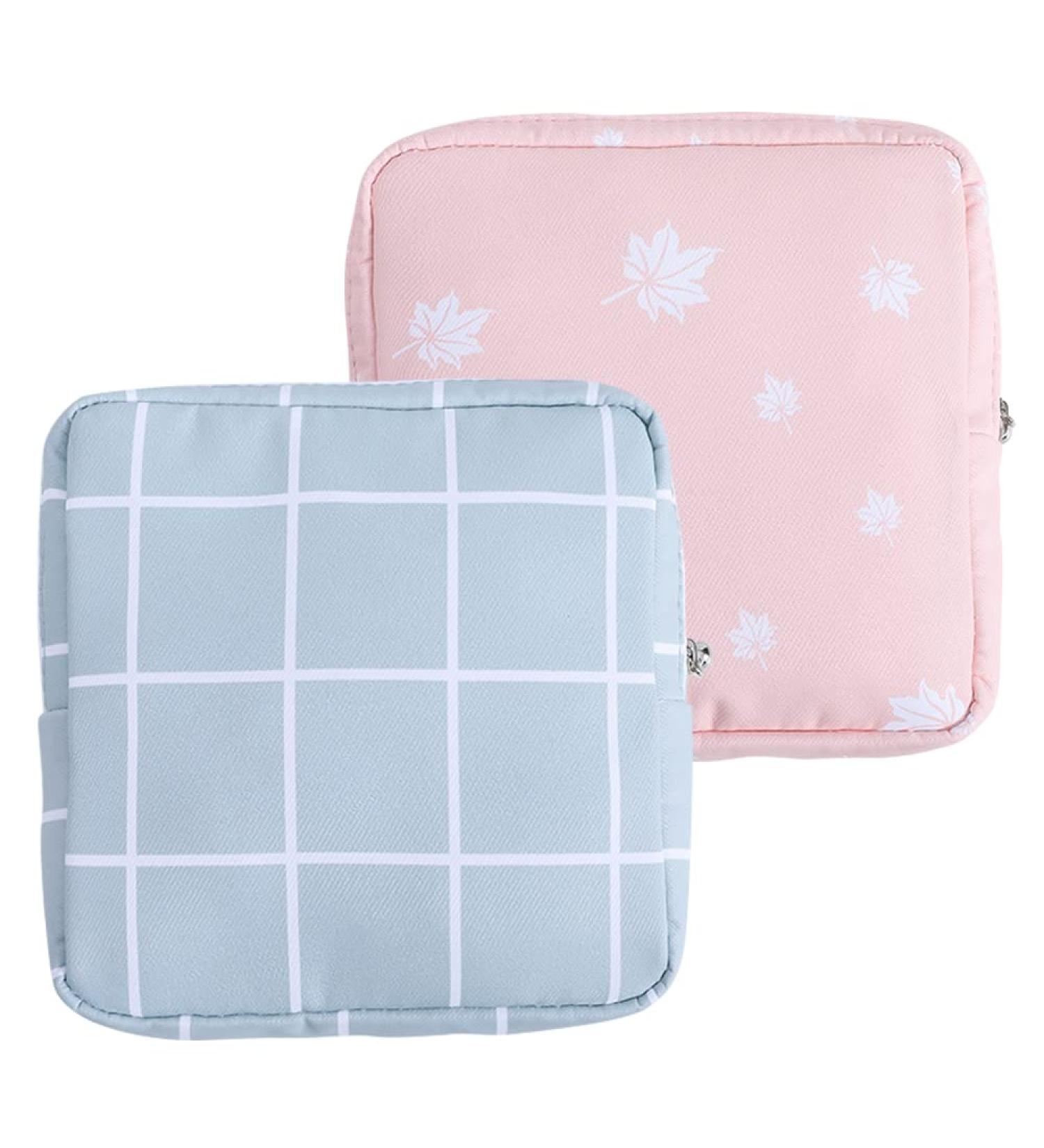 ZBORH 2 Pcs Sanitary Napkin Storage Bag Menstrual Pad & Cup Pouch for Women (Color 1) - Buy Online on GoSupps.com