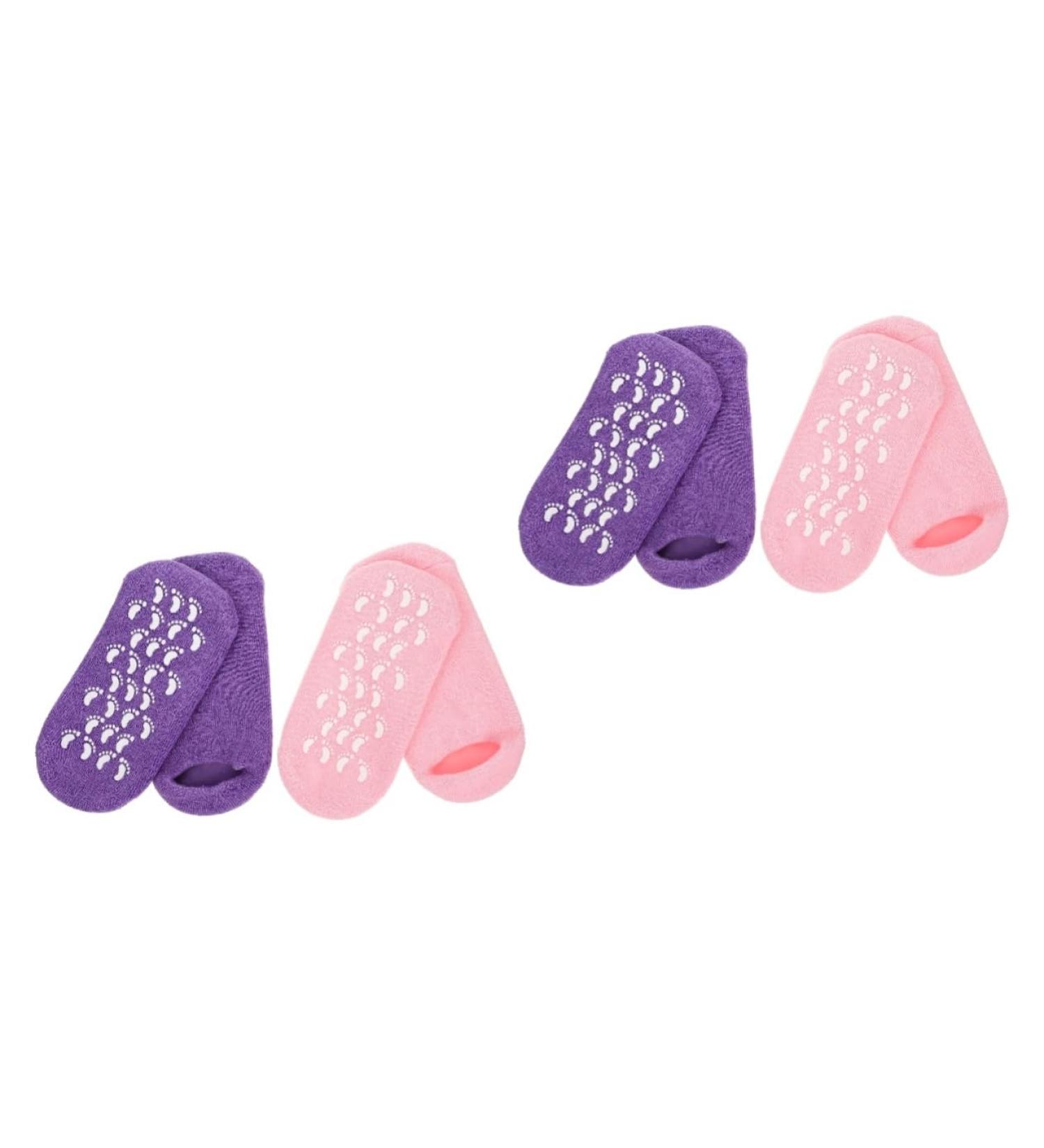 minkissy 4 Pairs Gel Socks Women's Socks Vegetable Gel Moisturizing Miss - Buy Online on GoSupps.com