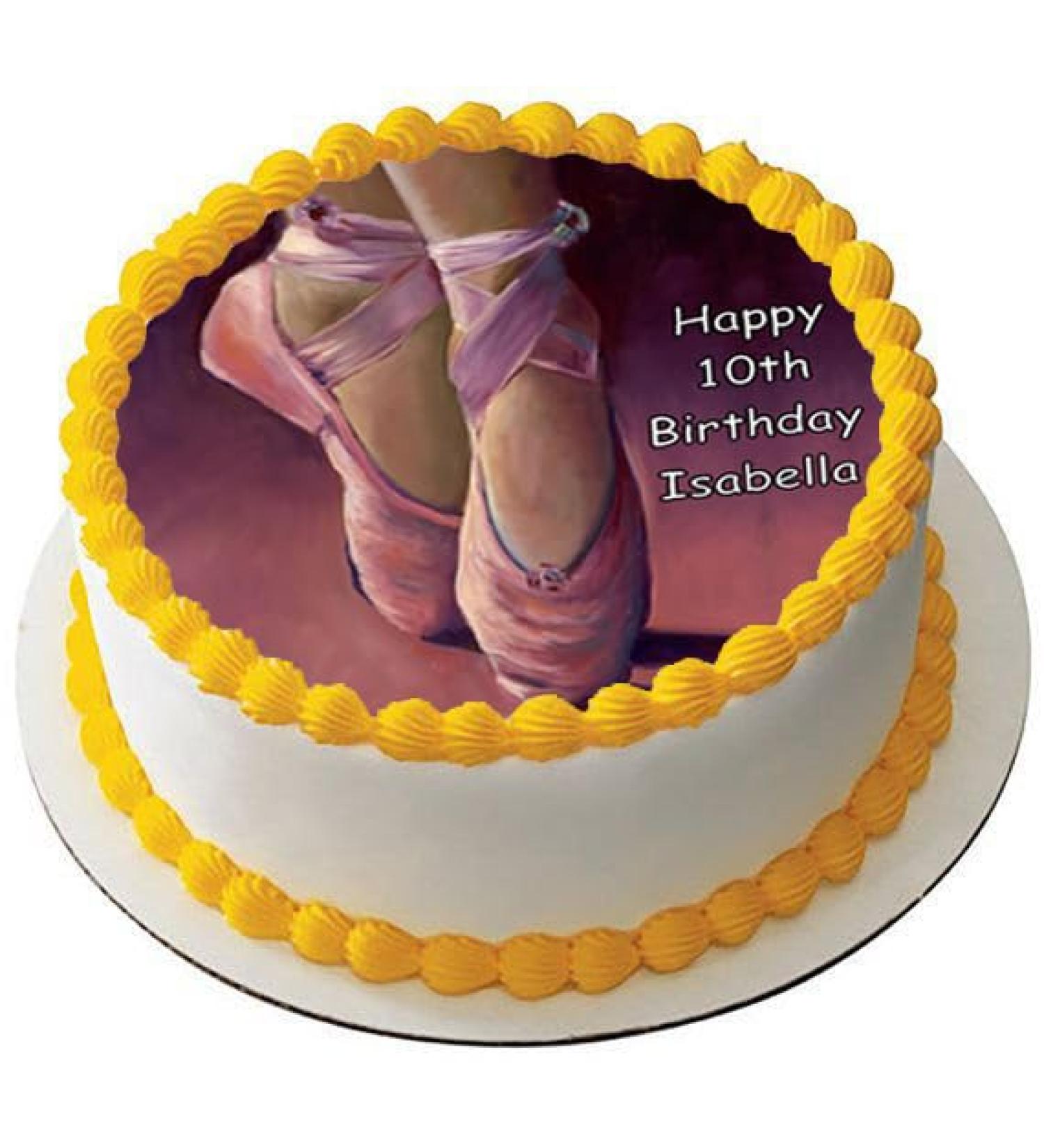 BALLET SHOES BALLERINA 7.5" PREMIUM Edible ICING Cake Topper DECORATION D2