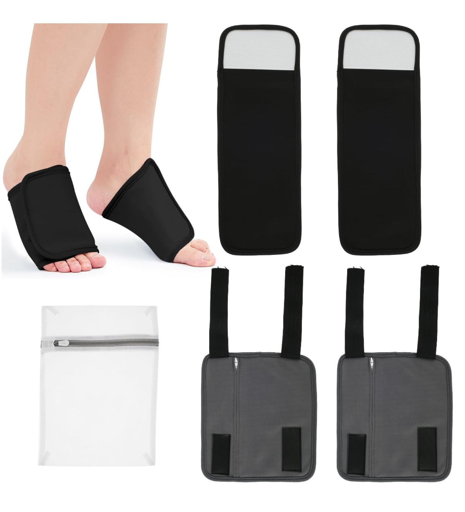 5 Pack Essential Oil Pack Set for Knee Ankle Feet Leg Calf Essential Oil Wrap Ankle Oil Pack Wrap Organic Cotton Flannel Reusable Ankle Oil Pack Wrap (Style 1) - Buy Online on GoSupps.com