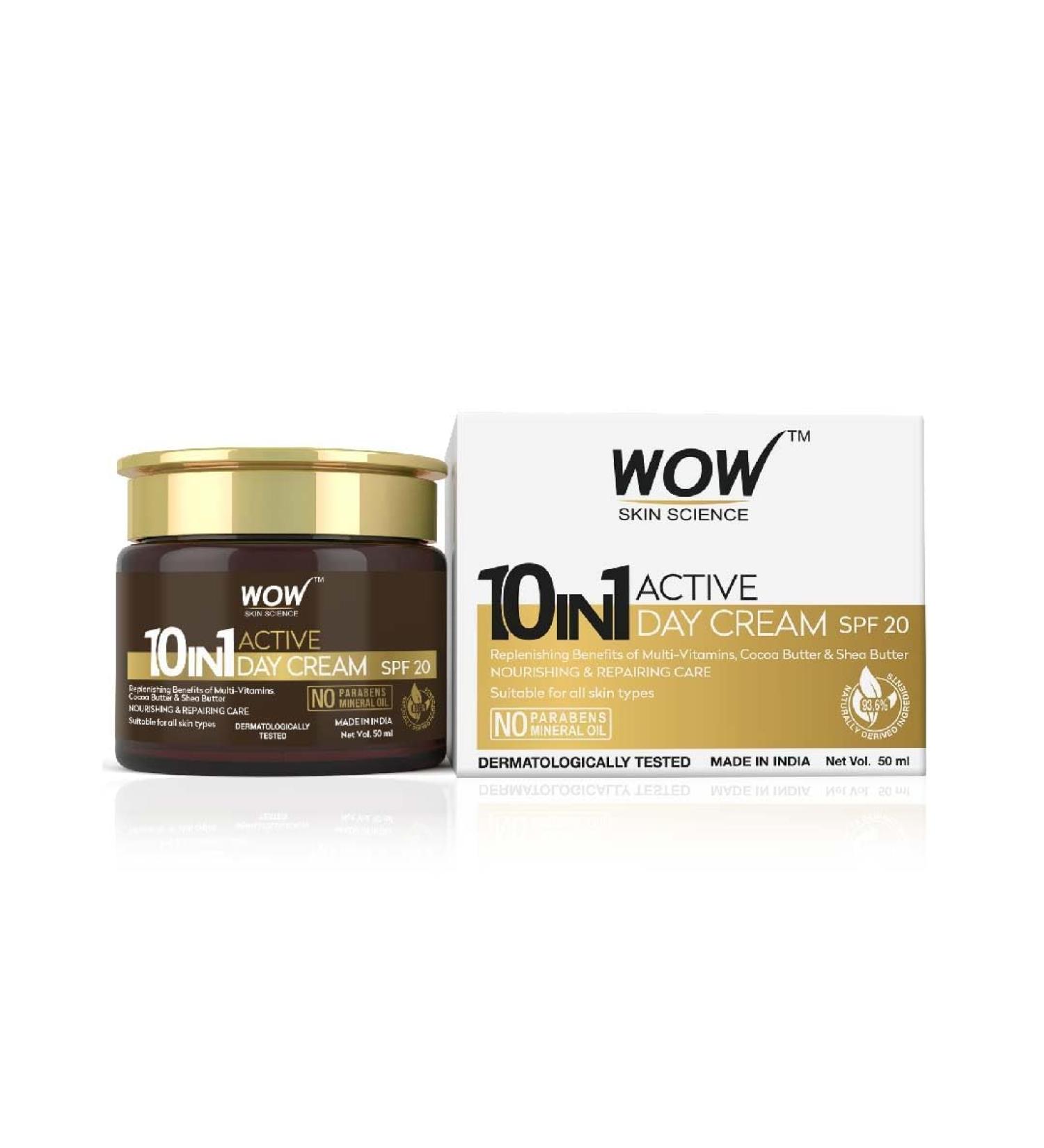 10-in-1 Active Day Cream with SPF 20 | Nourishing & Repairing | Paraben-Free & Mineral Oil-Free | 1.69 Fl Oz - International Shipping Available - Buy Online on GoSupps.com