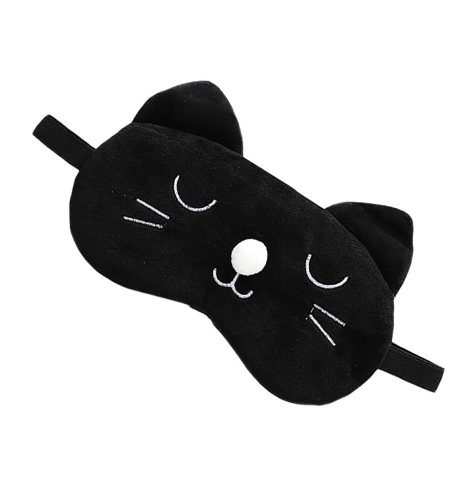 FOMIYES Funny Cat Eye Masks - 3 Pcs Cartoon Sleep Blindfolds for Adults | Panda Design Ideal for Sleep & Travel - Buy Online on GoSupps.com