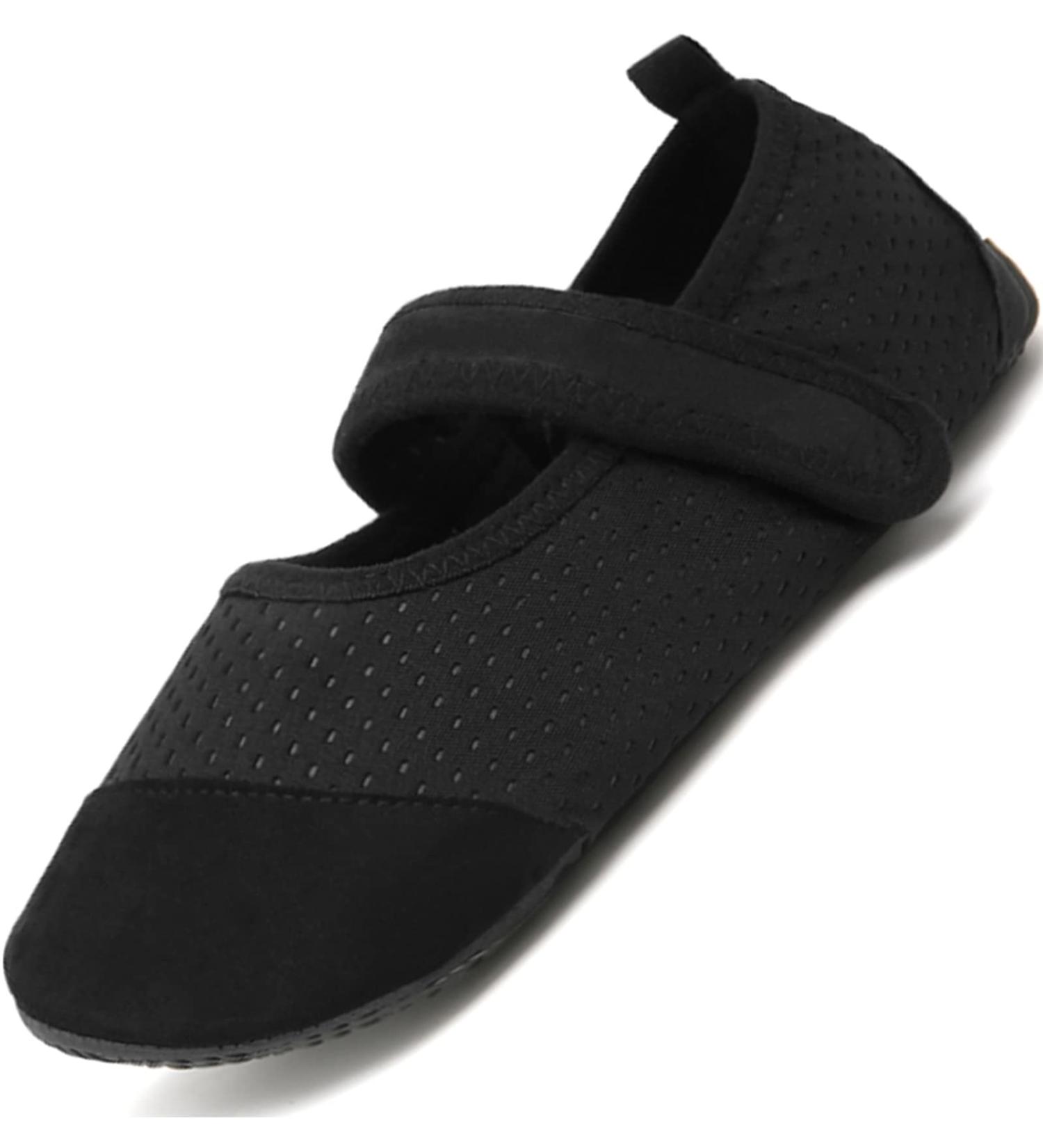 Acfoda Unisex Adult Barefoot Shoes with Velcro Fastener | Size 36-47 | Comfortable Black Footwear for Men & Women - Buy Online on GoSupps.com