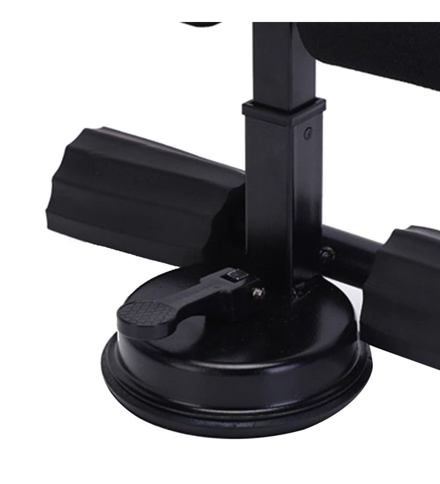Ergonomic Design Sit Up Device Large Support Abdominal Training Device with Suction Cup Black - Buy Online on GoSupps.com