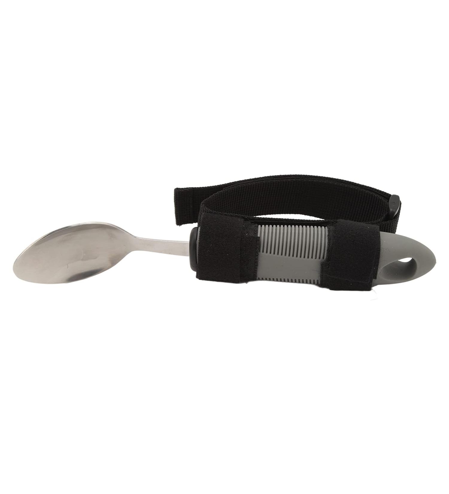 Strap Adaptive Scoop Adaptive Eating Scoop Adjustable Strap Rehabilitate Stainless Steel Wearable for Arthritis - Buy Online on GoSupps.com