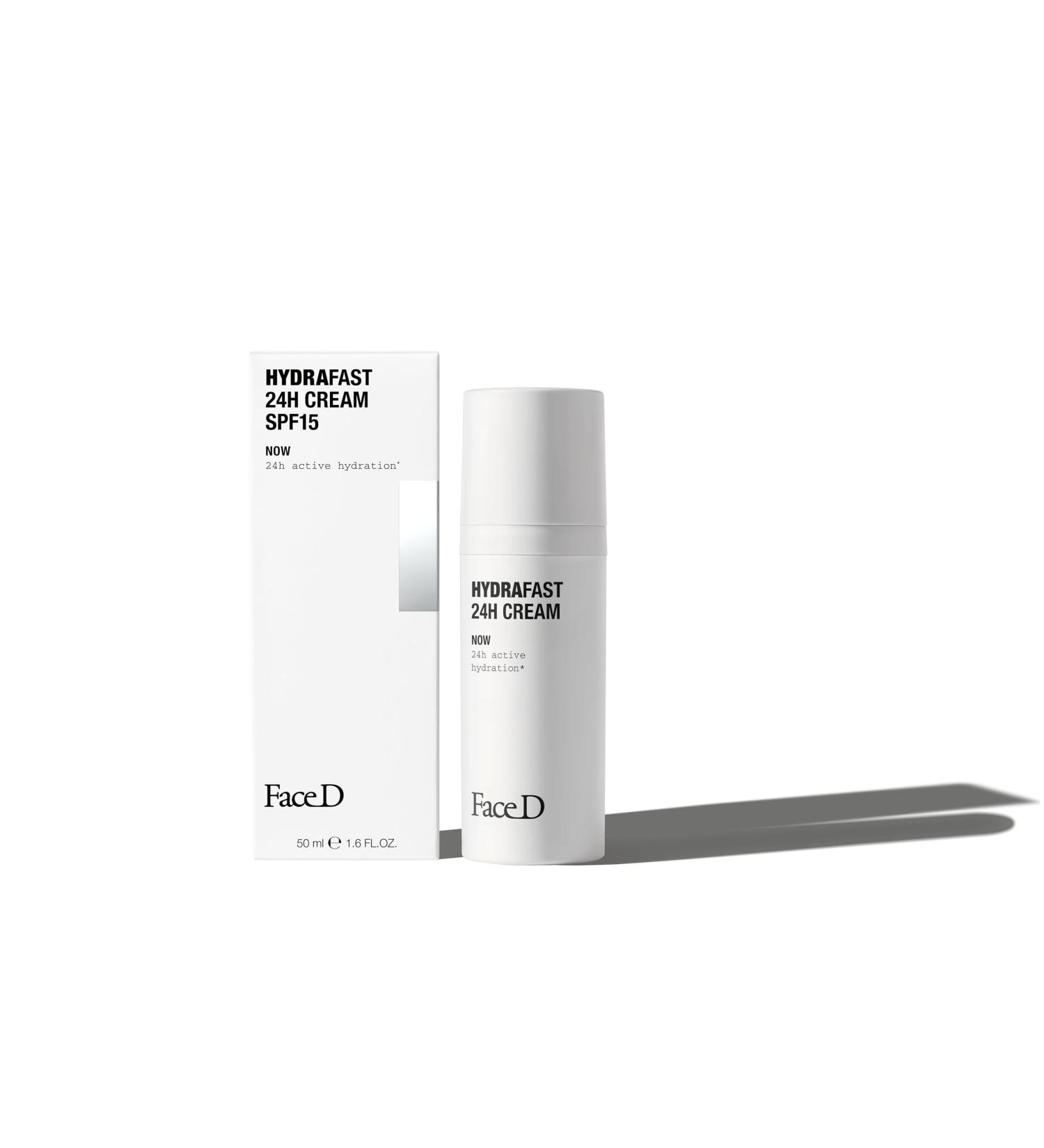  FaceD Face D 24H Soothing and Hydrating Moisturizing Cream with Hyaluronic Acid and Vitamins C and E SPF 15 50 ml - Buy Online on GoSupps.com