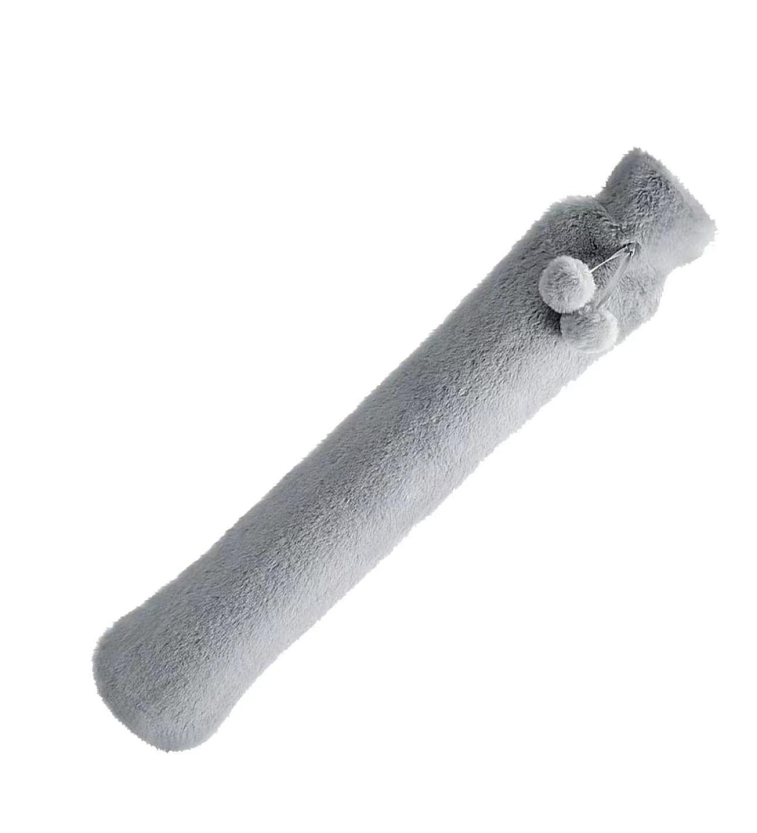 2L Rubber Hot Water Bottle with Soft Cover - Pain Relief for Neck, Shoulders, Knee, Feet - Hot Cold Therapy for Women, Men, Seniors - Gray - Buy Online on GoSupps.com