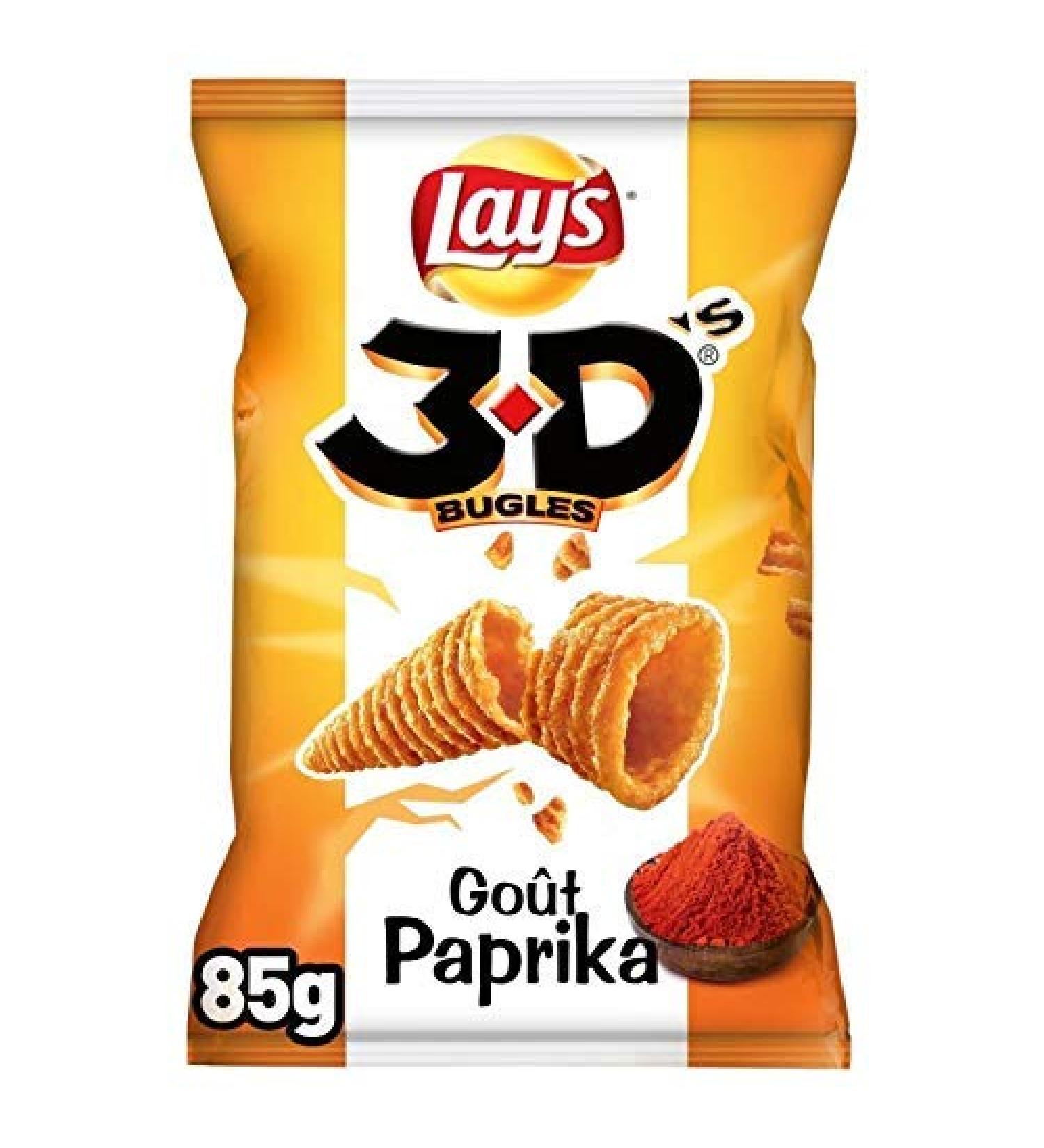 LAY'S - 3D'S Paprika Flavor 85G - Pack of 4 - free delivery