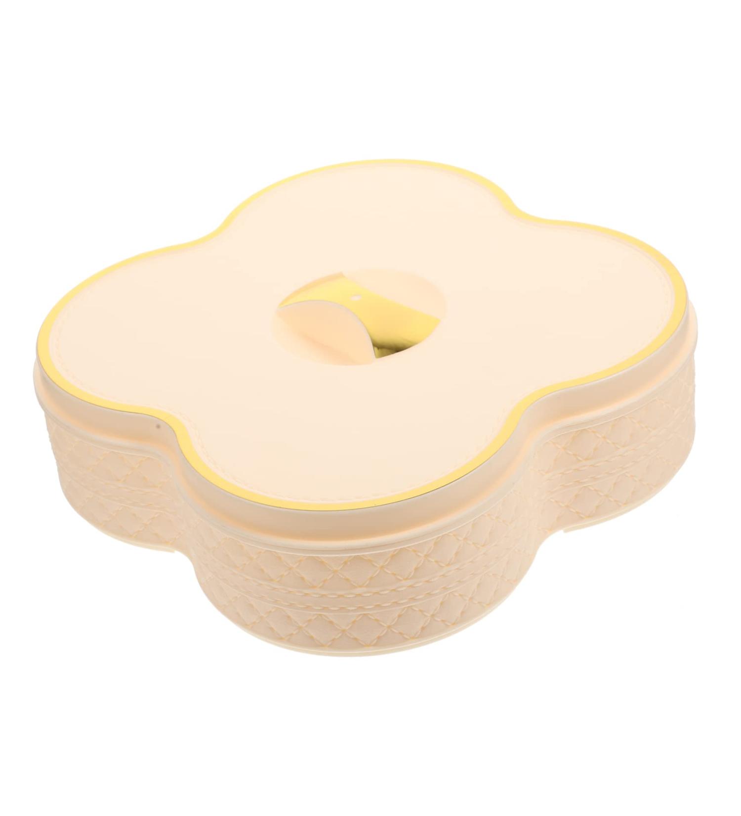 PRETYZOOM Box for Decorative Aging Shop Tea Multi-Function Storage Biscuit Cookie Exquisite Adorable Lovely 23.5X23.5X7.8CM White1 - Buy Online on GoSupps.com